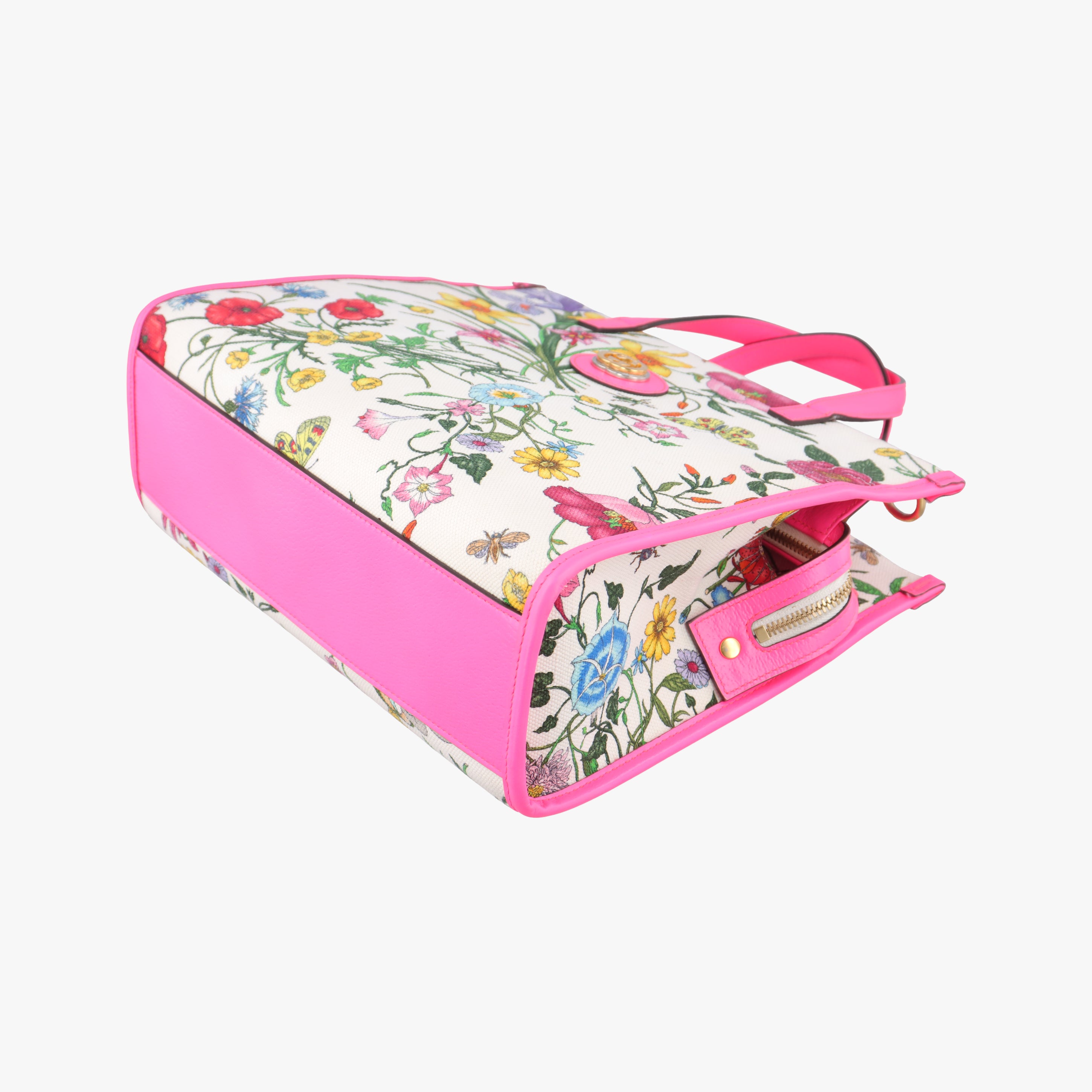 Pre-owned Gucci Flora Multicolour Canvas 550141 shoulderbag | stylenewstar