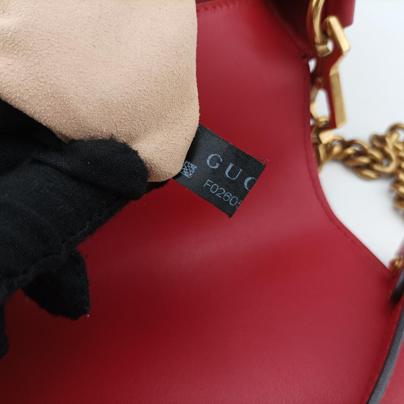 Vintage Gucci GG Marmont Red Leather 498110 shoulderbag | stylenewstar