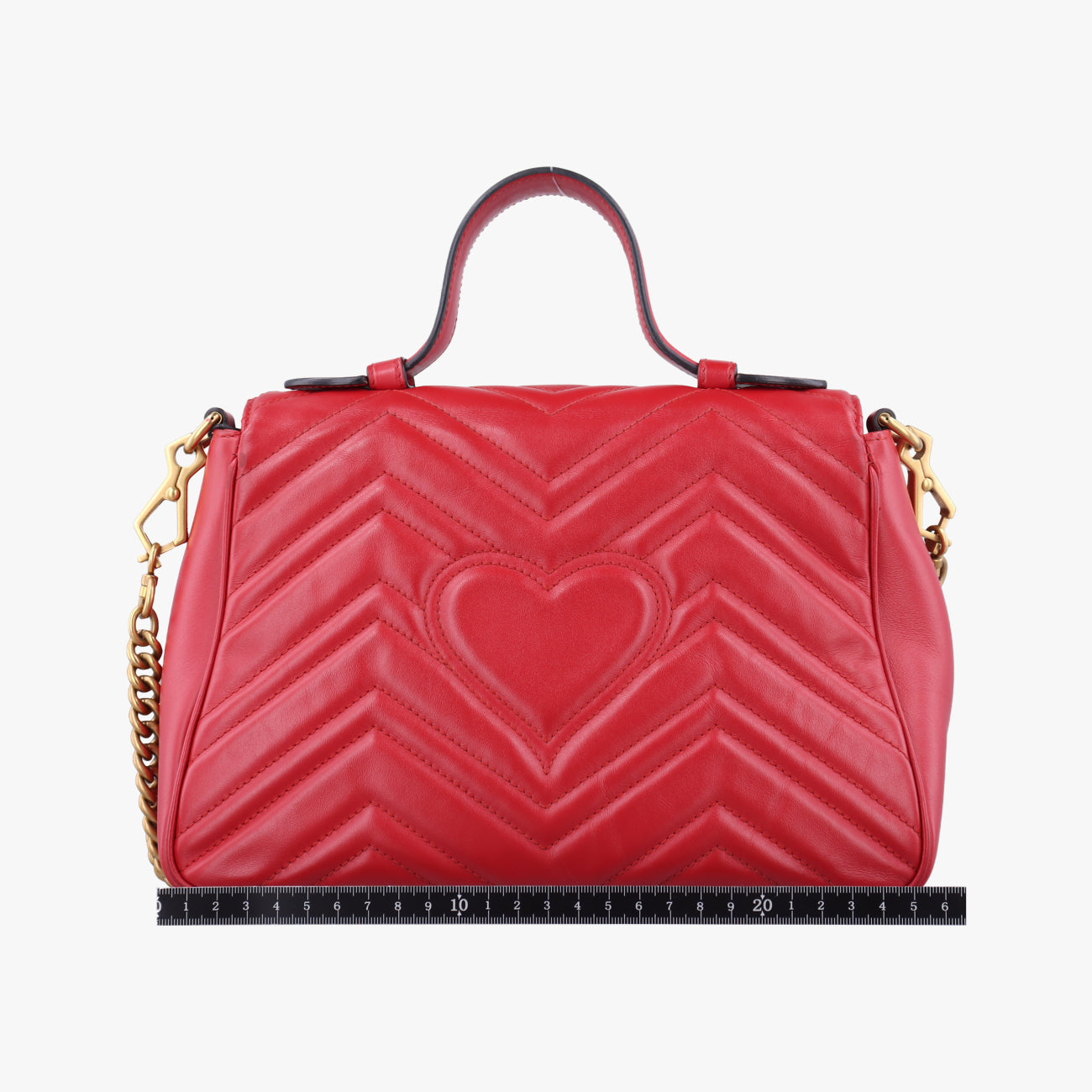 Vintage Gucci GG Marmont Red Leather 498110 shoulderbag | stylenewstar