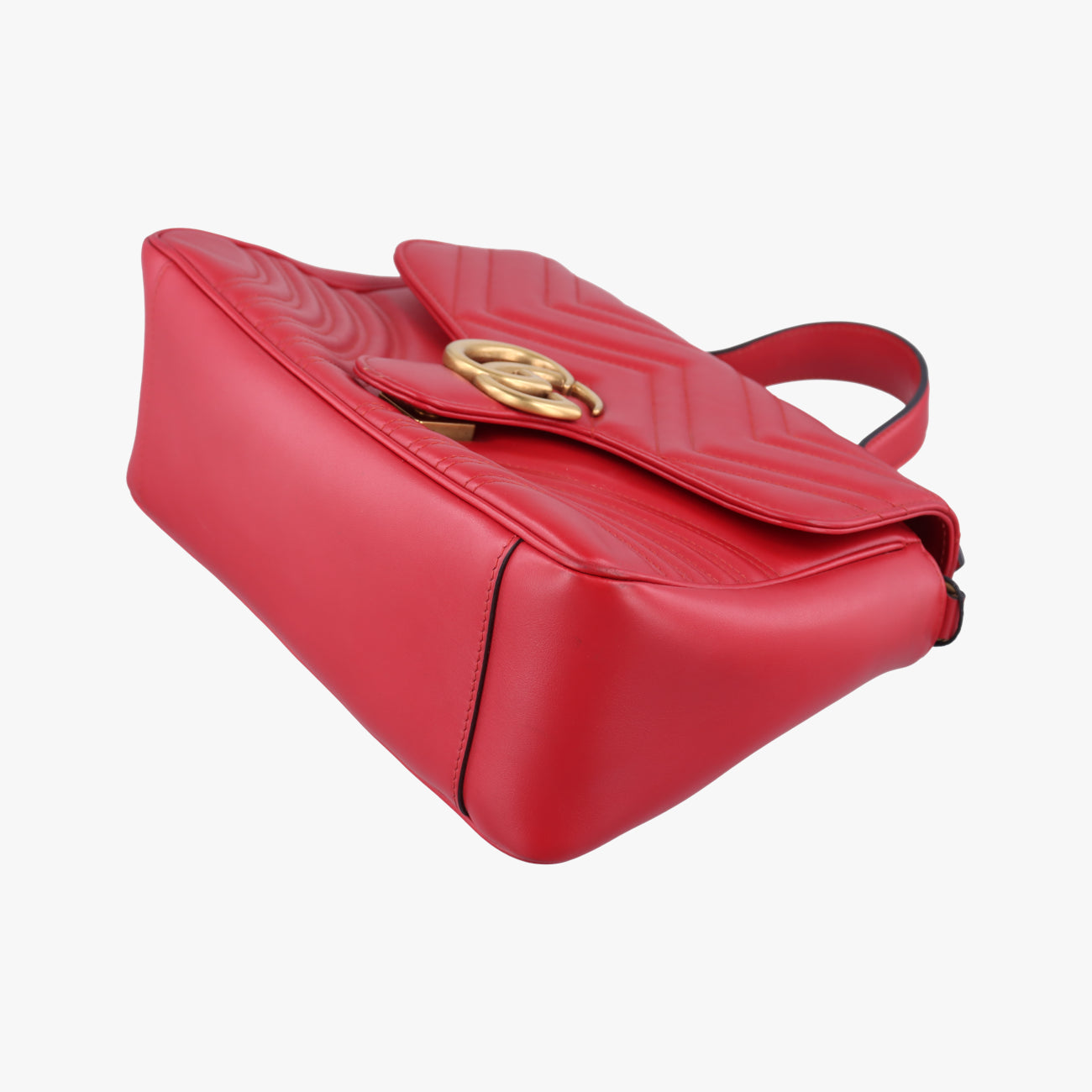 Vintage Gucci GG Marmont Red Leather 498110 shoulderbag | stylenewstar