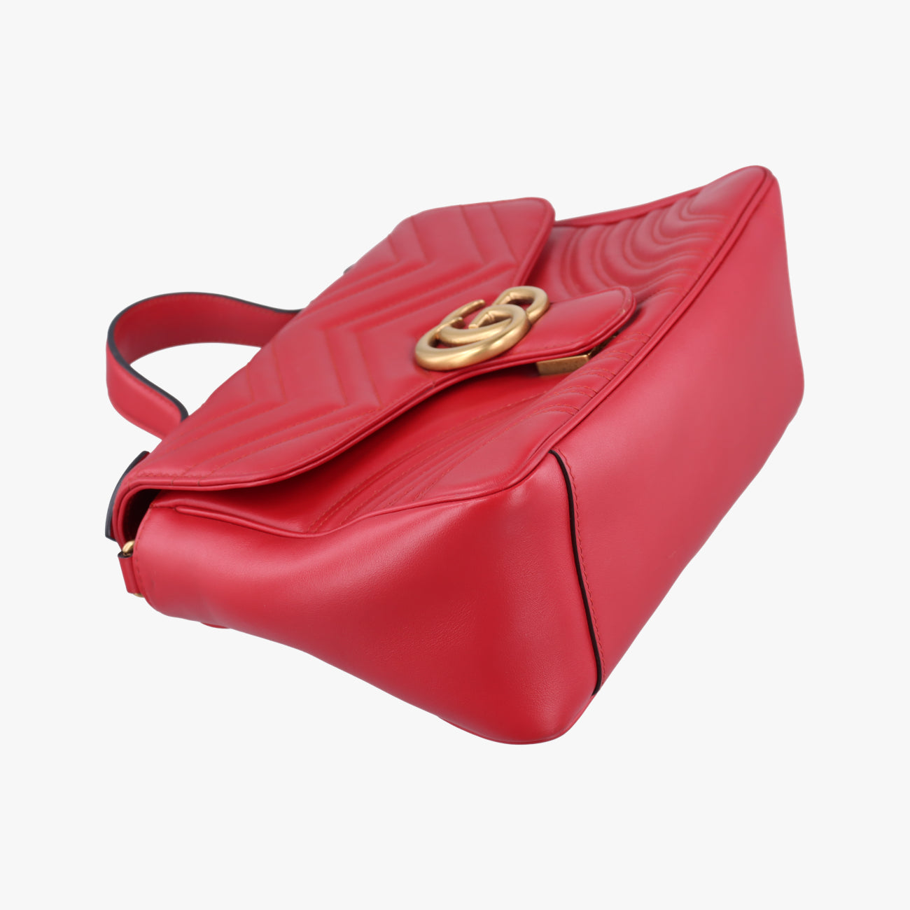 Vintage Gucci GG Marmont Red Leather 498110 shoulderbag | stylenewstar