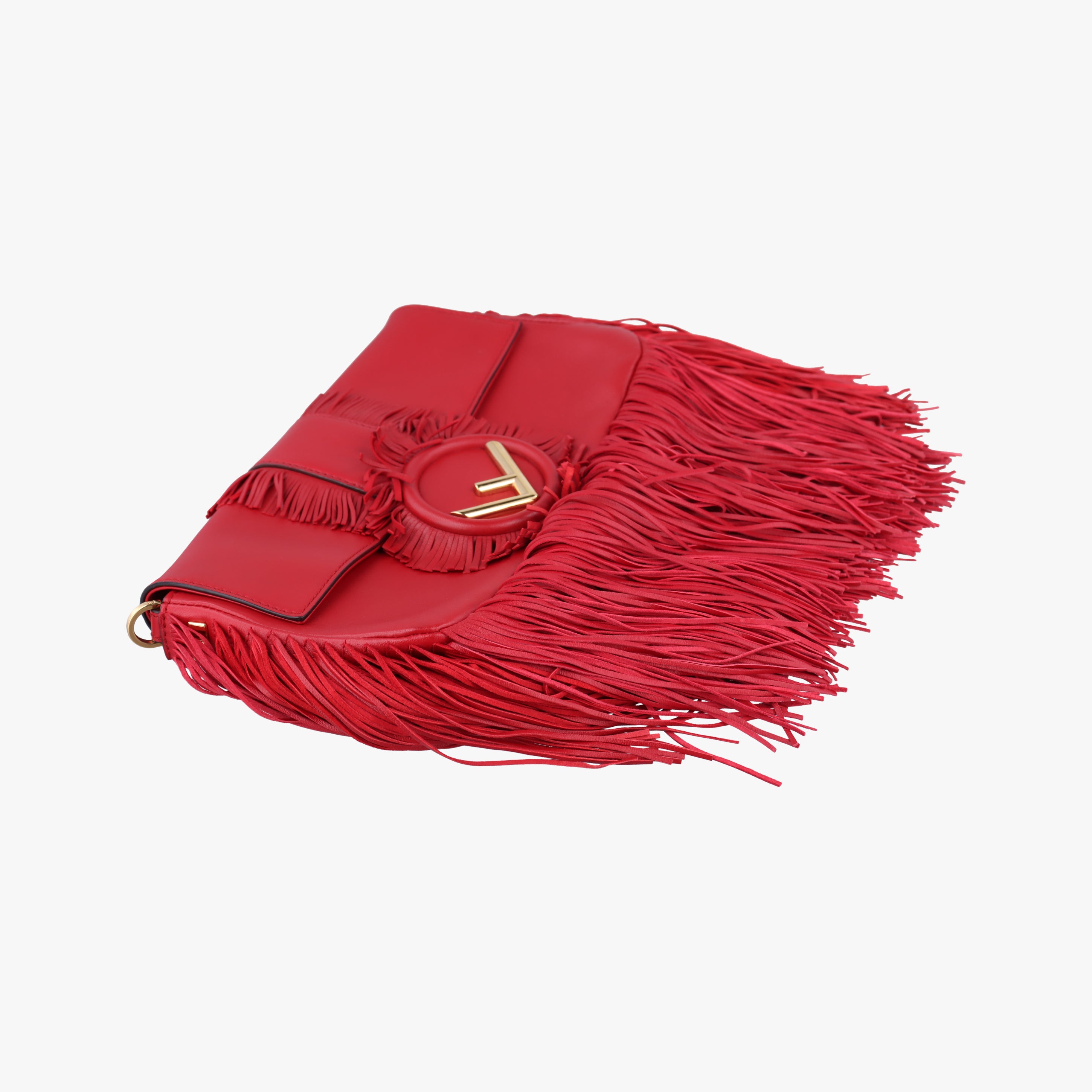 Secondhand Fendi BAGUETTE Red Leather 8BR600 shoulderbag | stylenewstar