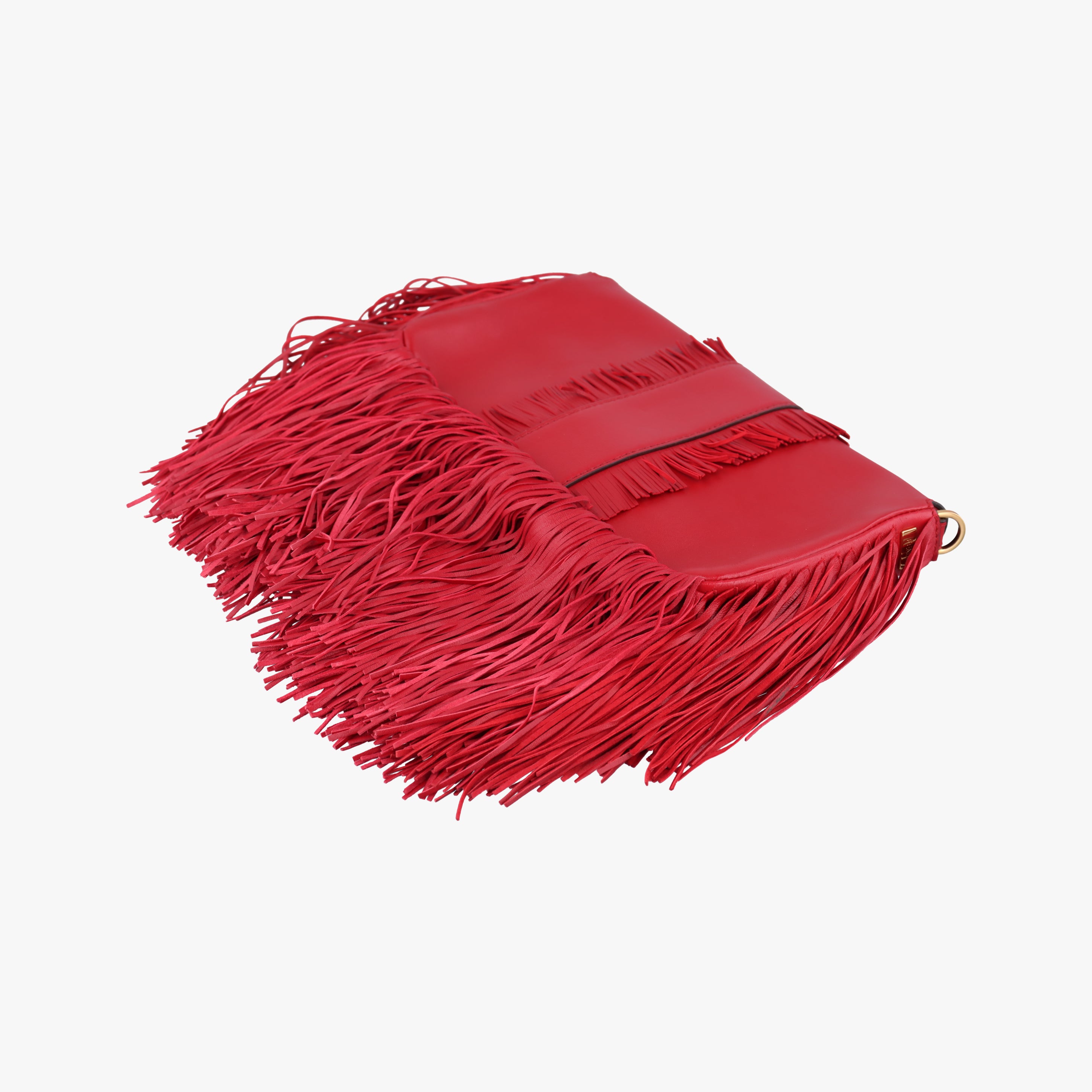 Secondhand Fendi BAGUETTE Red Leather 8BR600 shoulderbag | stylenewstar