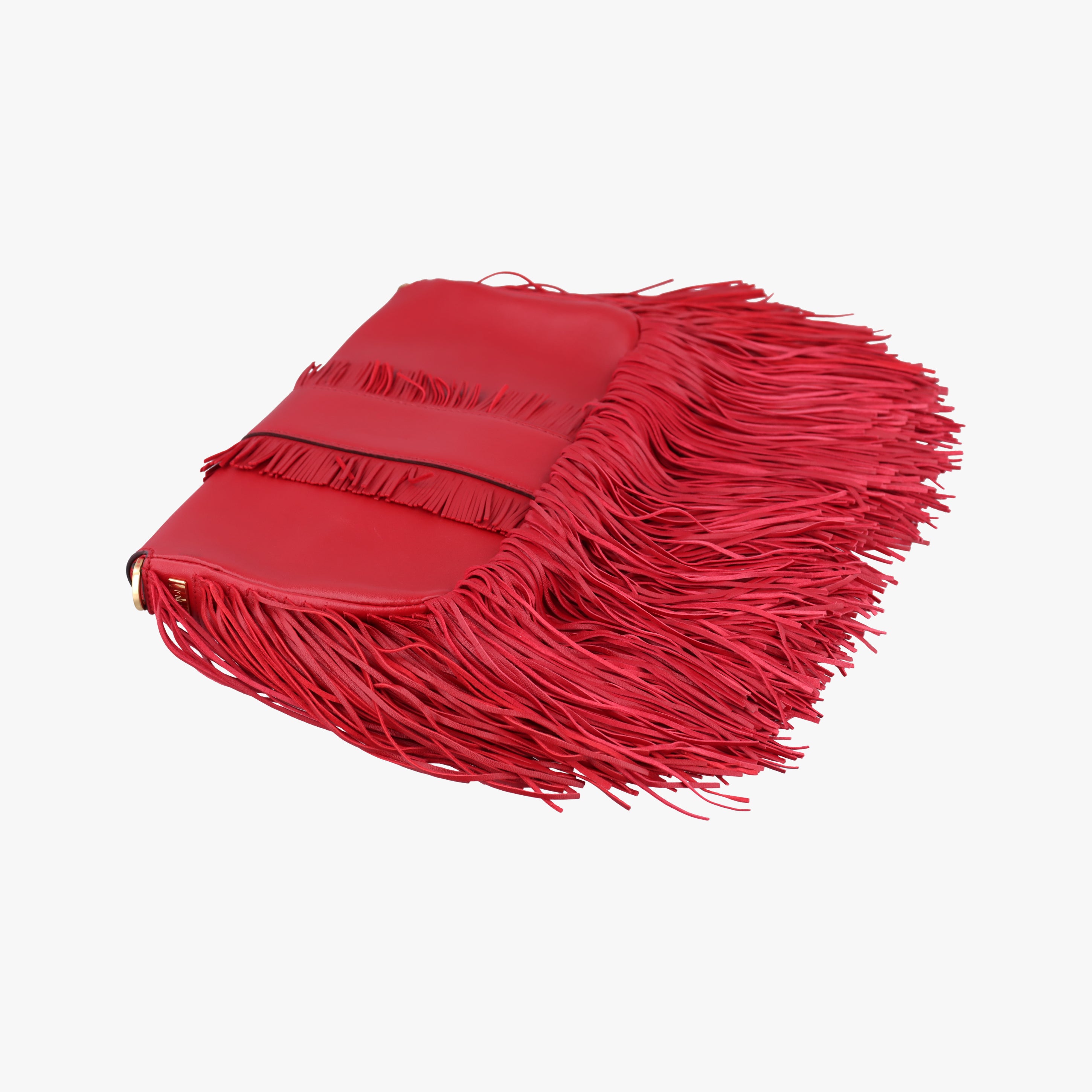 Secondhand Fendi BAGUETTE Red Leather 8BR600 shoulderbag | stylenewstar