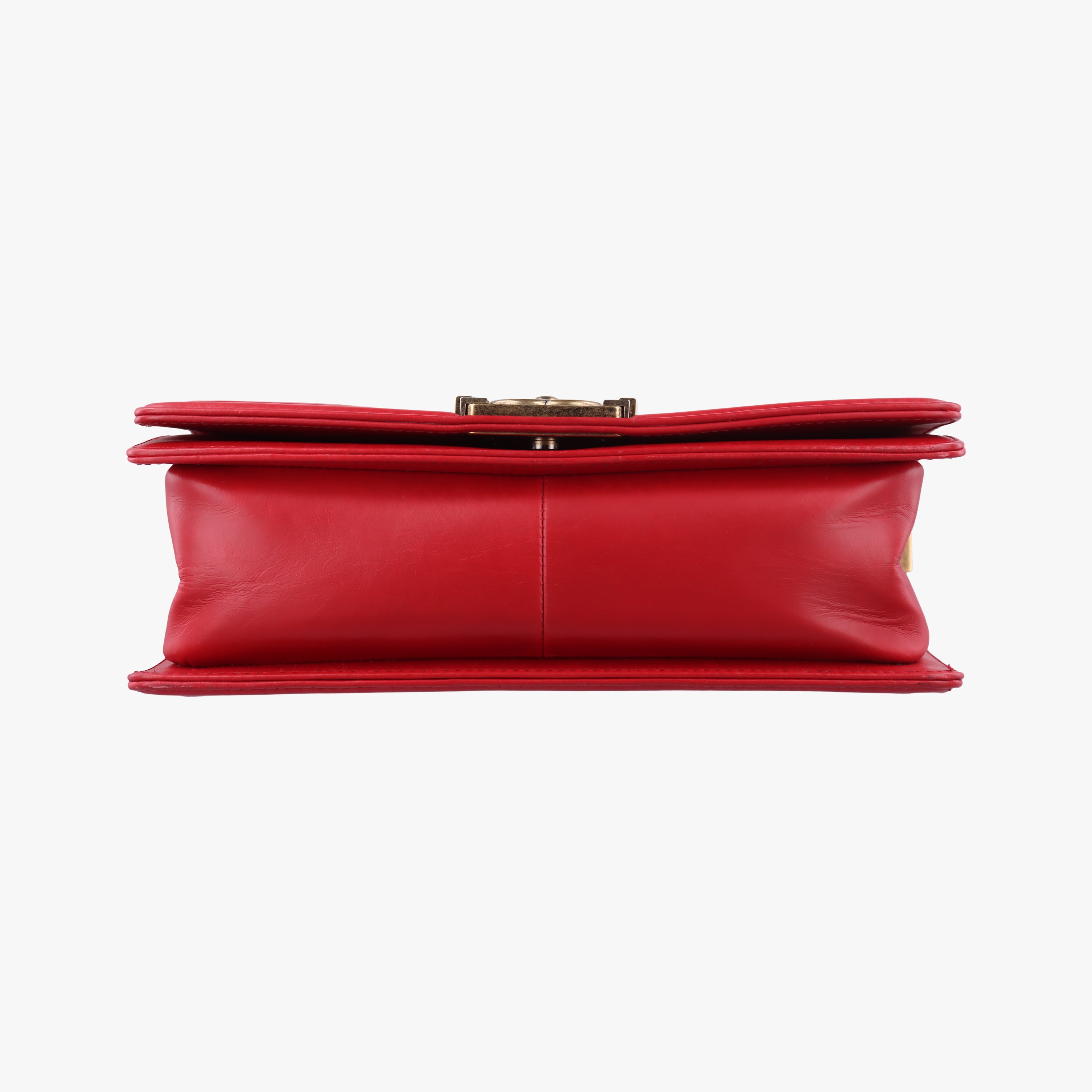 Pre-owned Chanel BOY CHANEL Red Leather A67086 shoulderbag | stylenewstar