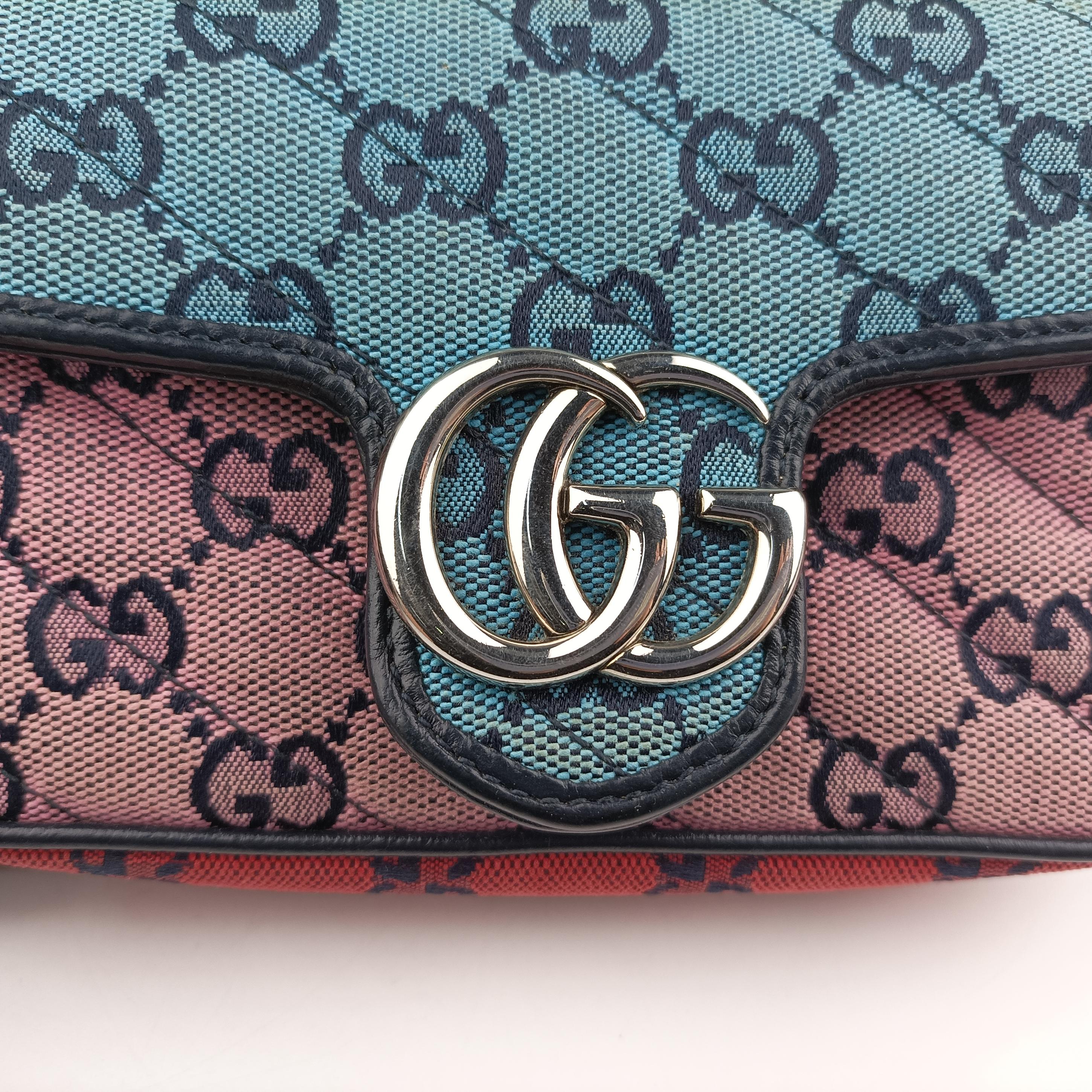 Secondhand Gucci GG Marmont Multicolour Canvas 476433 shoulderbag | stylenewstar