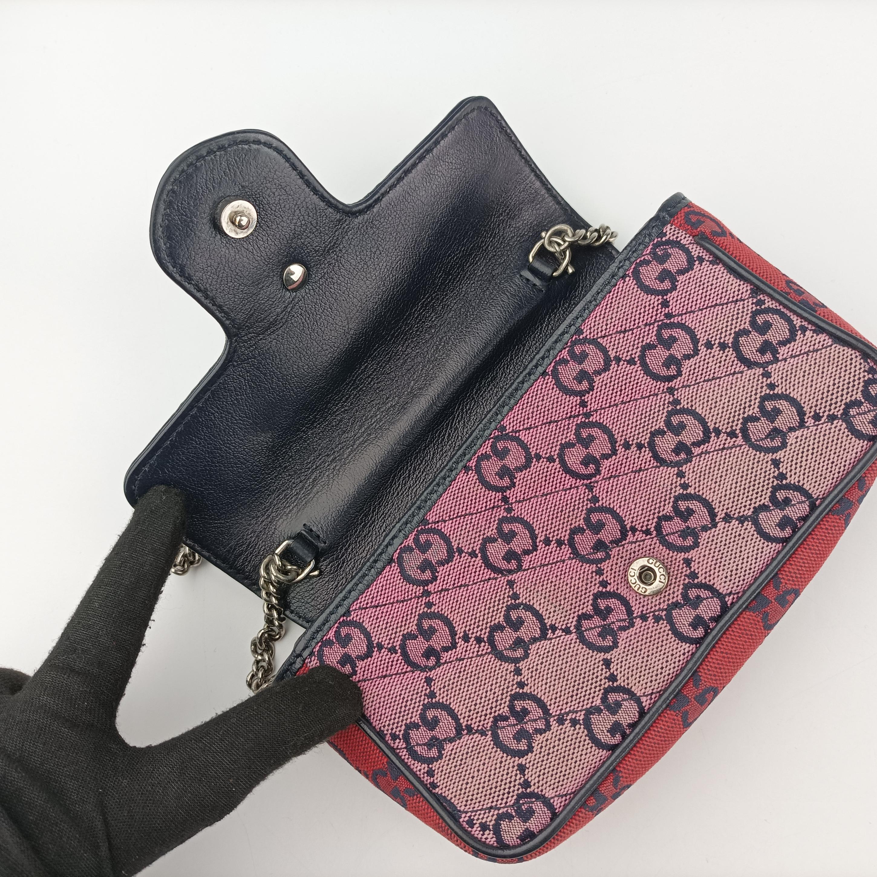 Secondhand Gucci GG Marmont Multicolour Canvas 476433 shoulderbag | stylenewstar