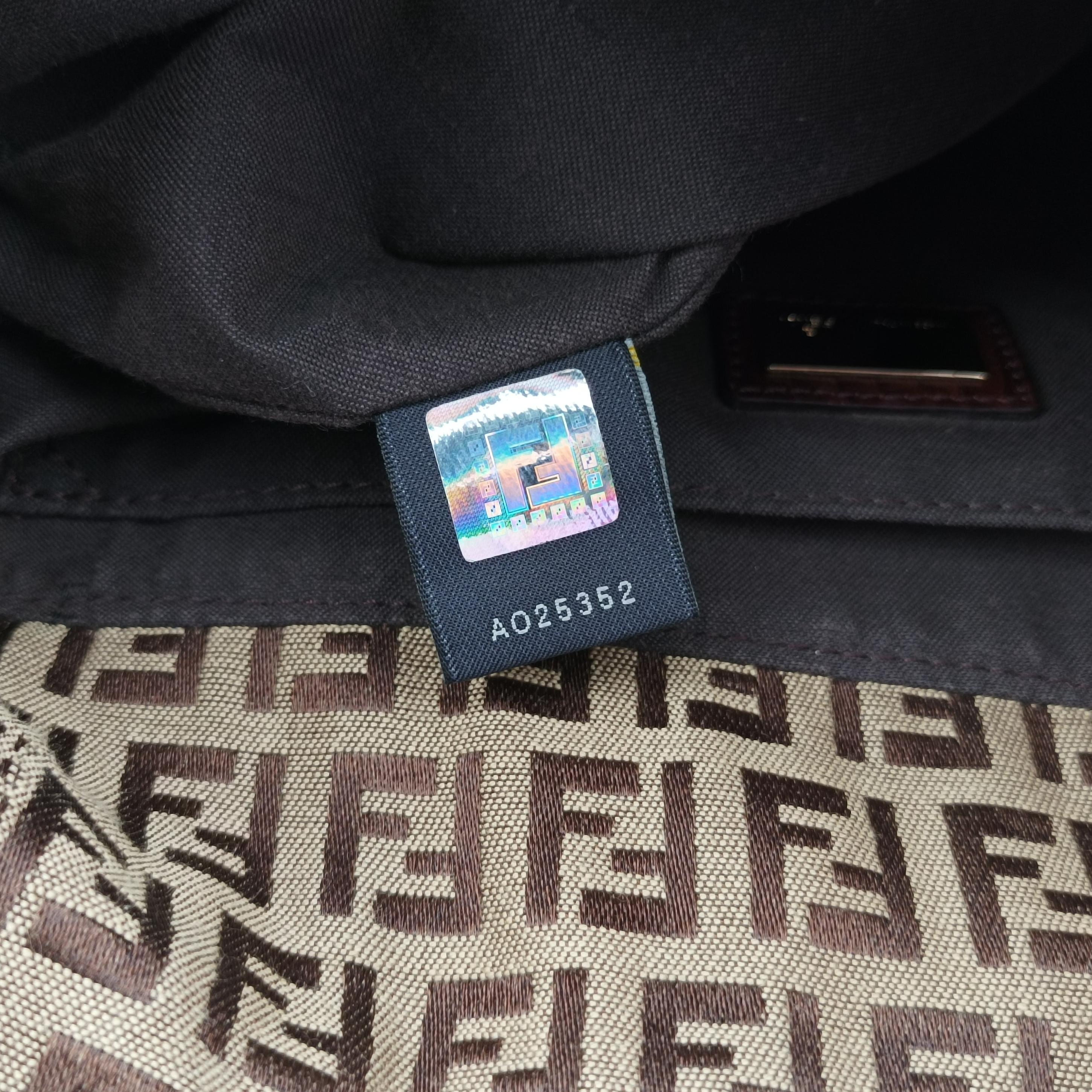 Secondhand Fendi Zucchino Brown canvas 8BT127 shoulderbag | stylenewstar