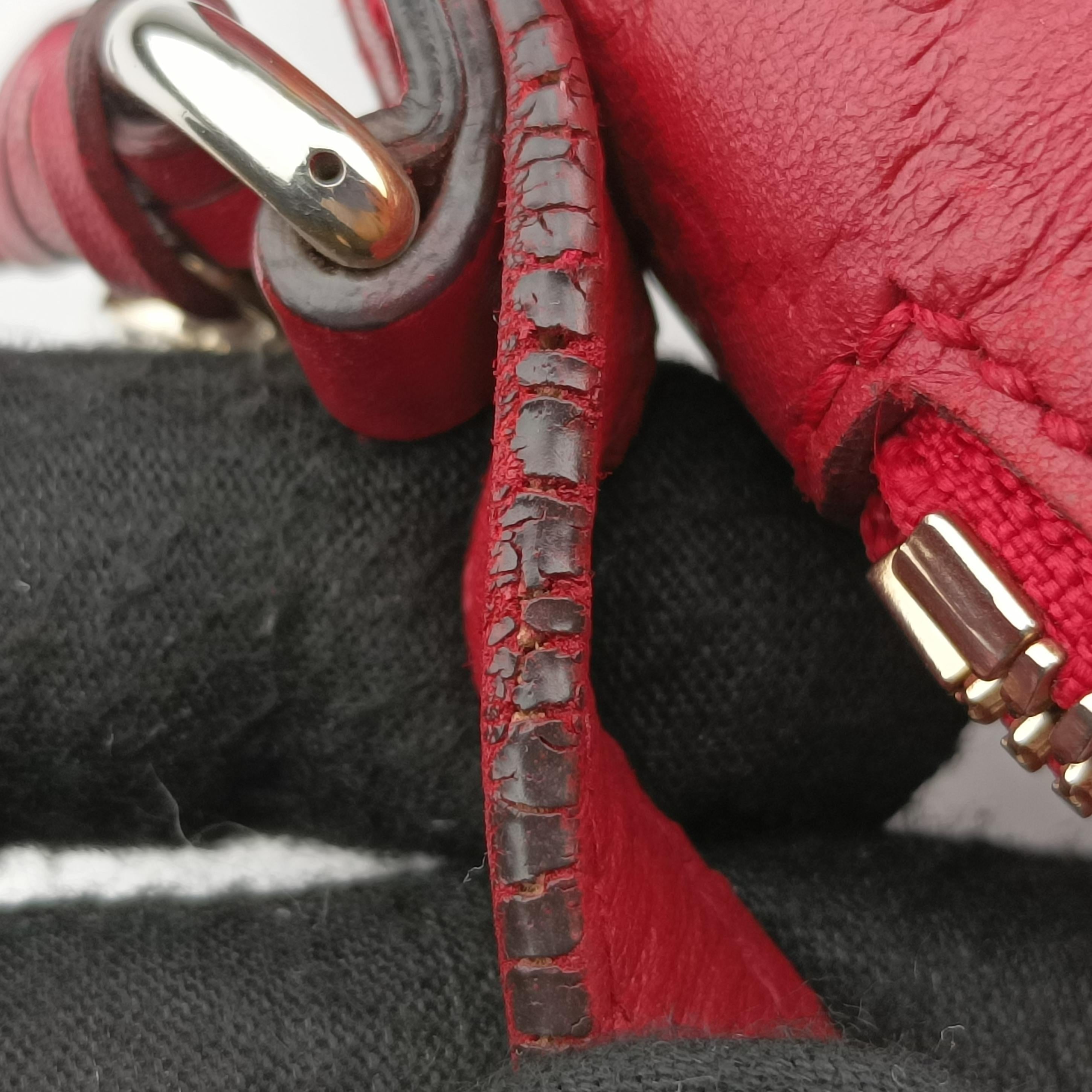 Pre-owned Gucci Bree Microguccissima Red Leather 449413 shoulderbag | stylenewstar