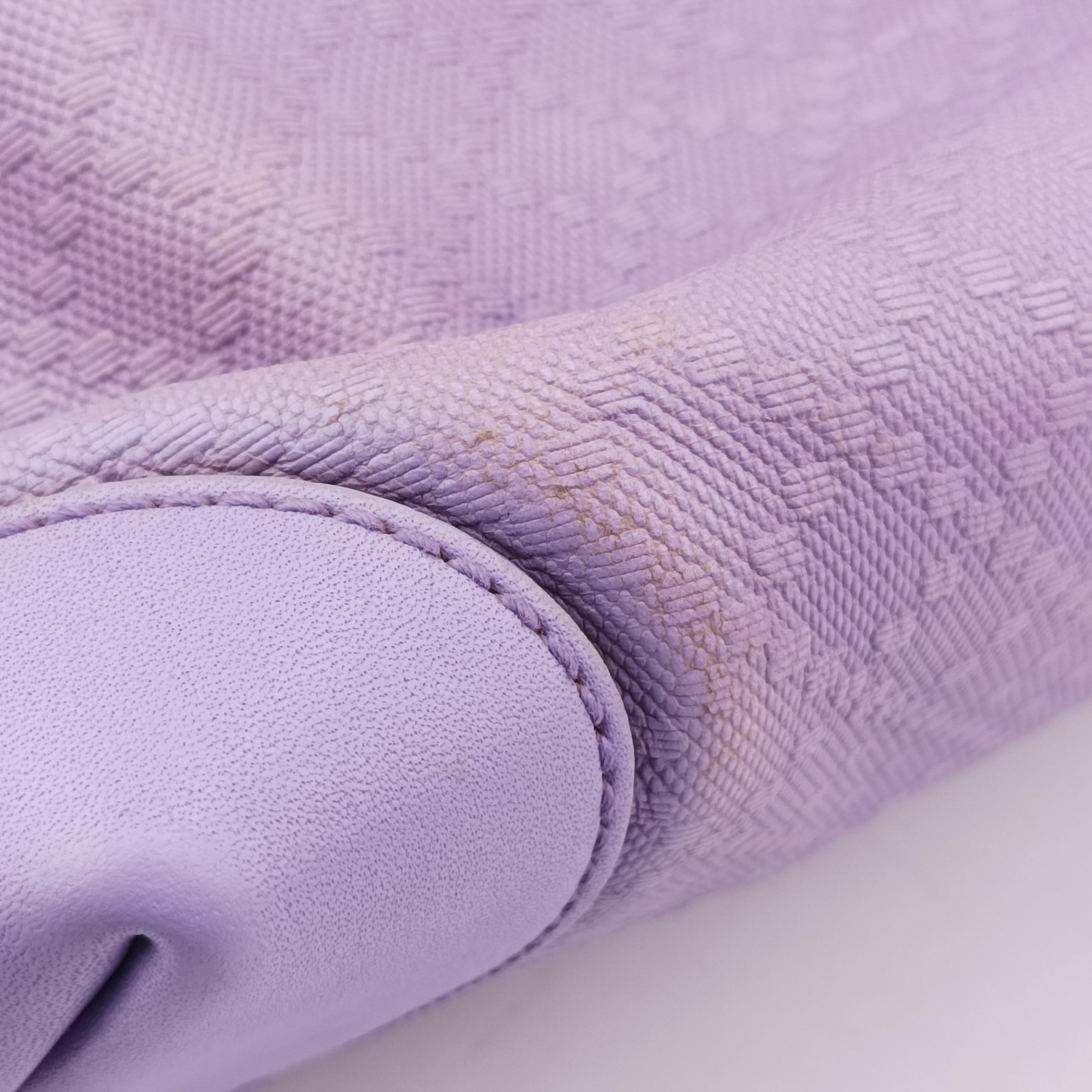 Pre-owned Gucci GG Craft Purple Leather 247209 shoulderbag | stylenewstar