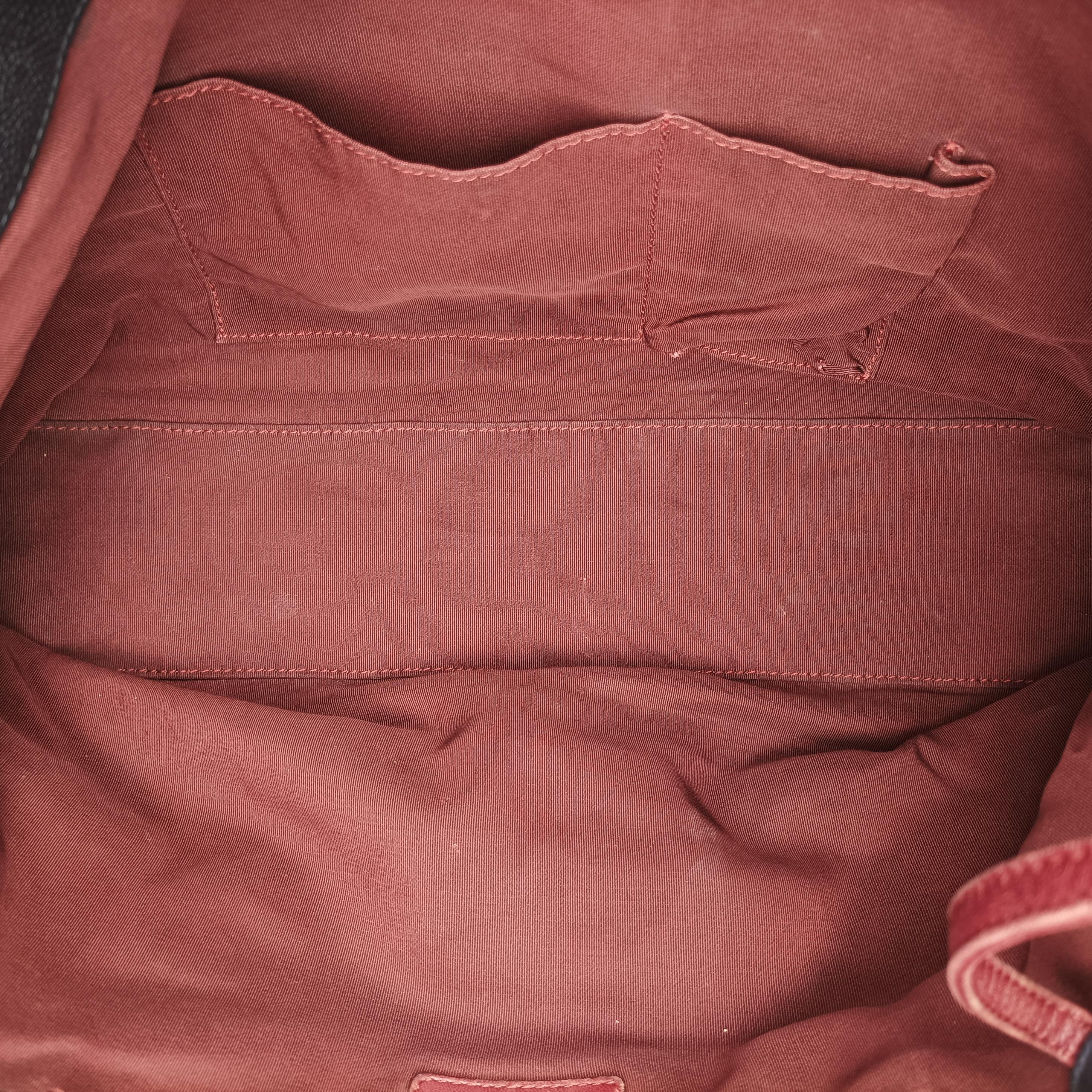 Pre-owned Chanel French Riviera Hobo Dark Navy Leather A66804 shoulderbag | stylenewstar