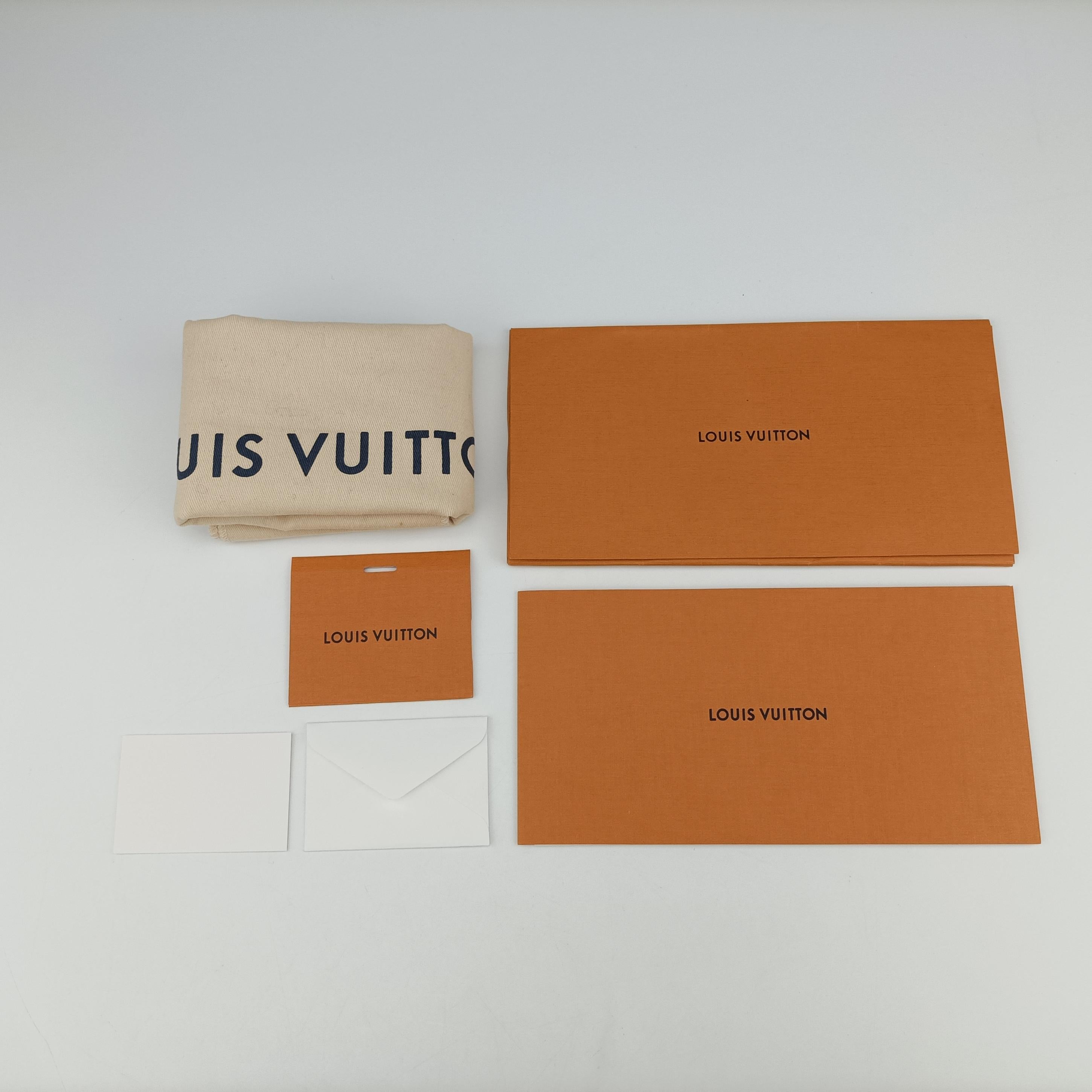 Pre-owned Louis Vuitton SAINT PLACIDE brown×CERISE Monogram Canvas×calf leather M43713 shoulderbag | stylenewstar