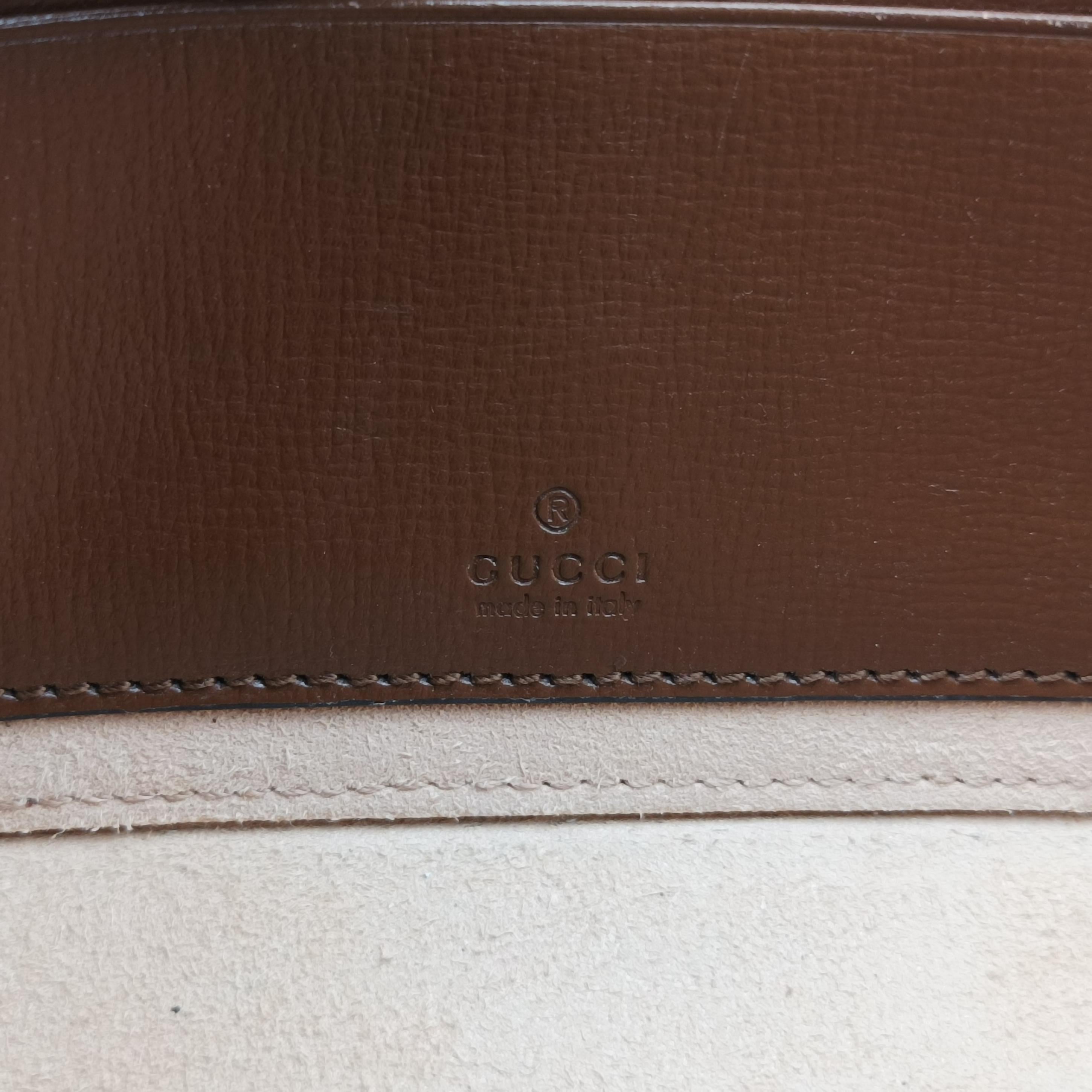 Vintage Gucci Interlocking G Brown PVC coated canvas 671674 shoulderbag | stylenewstar