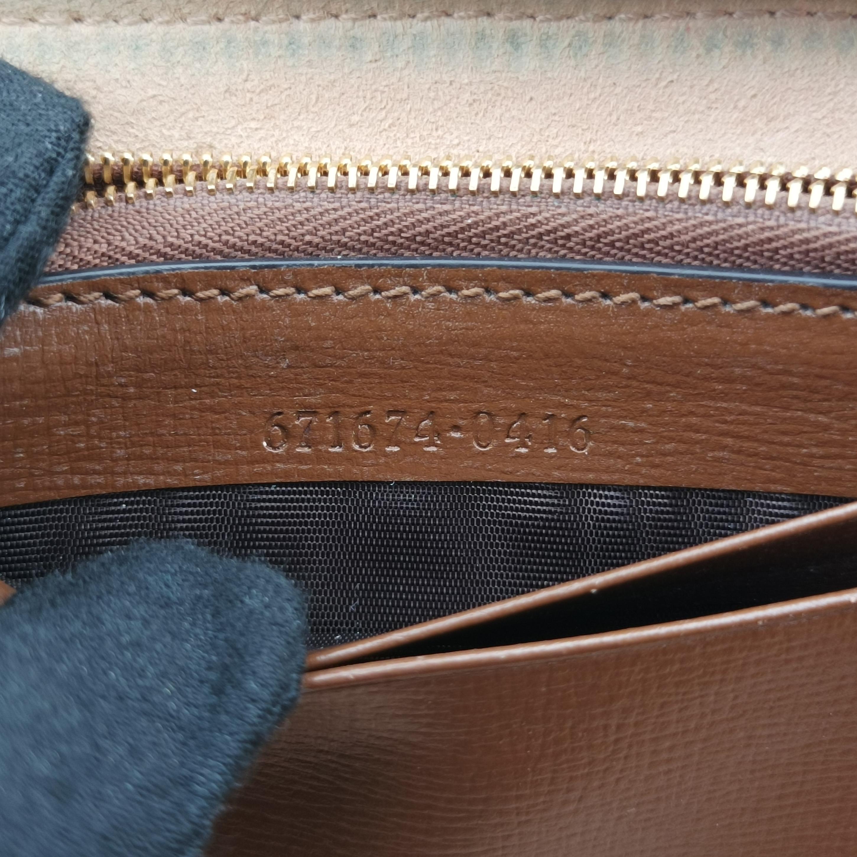 Vintage Gucci Interlocking G Brown PVC coated canvas 671674 shoulderbag | stylenewstar