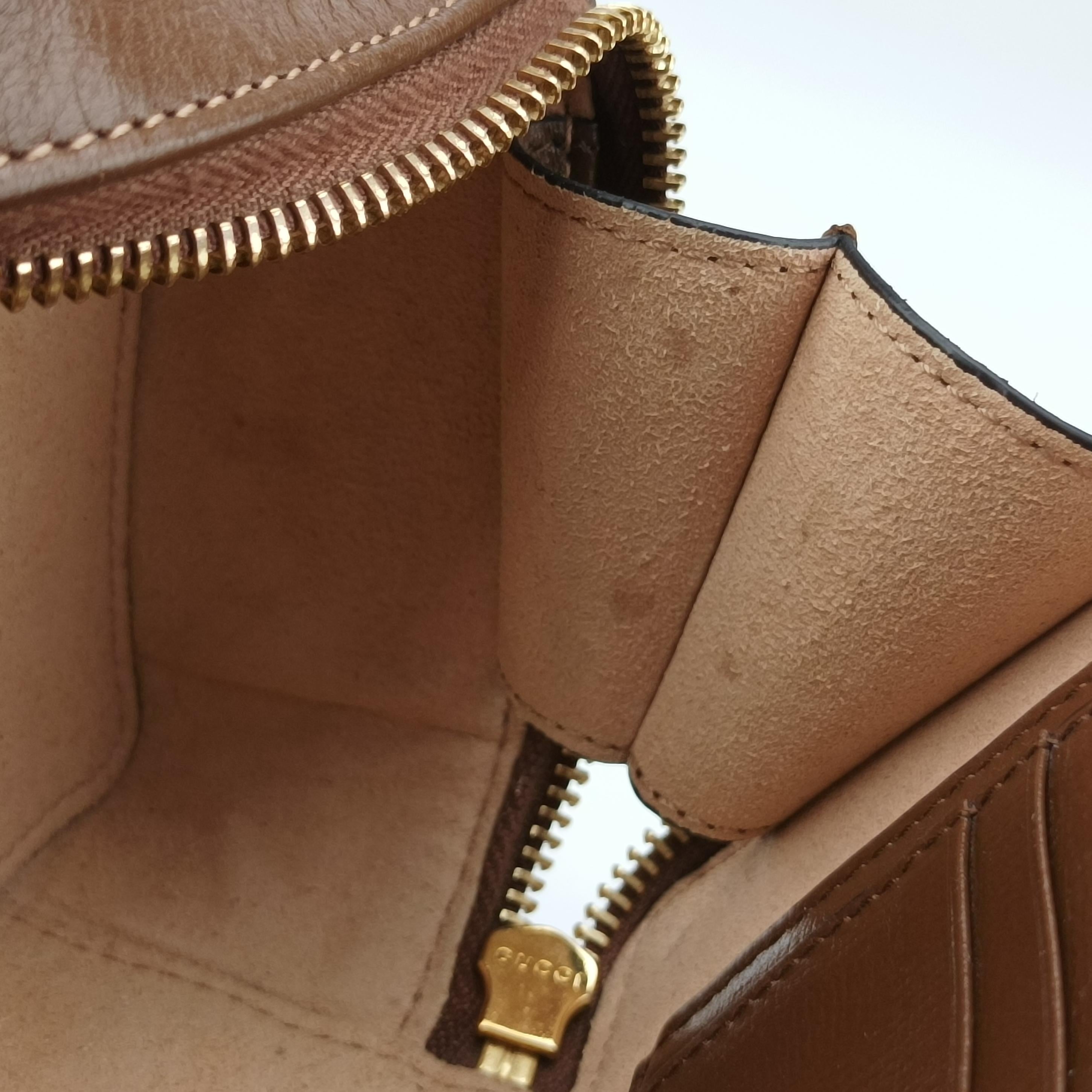 Vintage Gucci Interlocking G Brown PVC coated canvas 671674 shoulderbag | stylenewstar