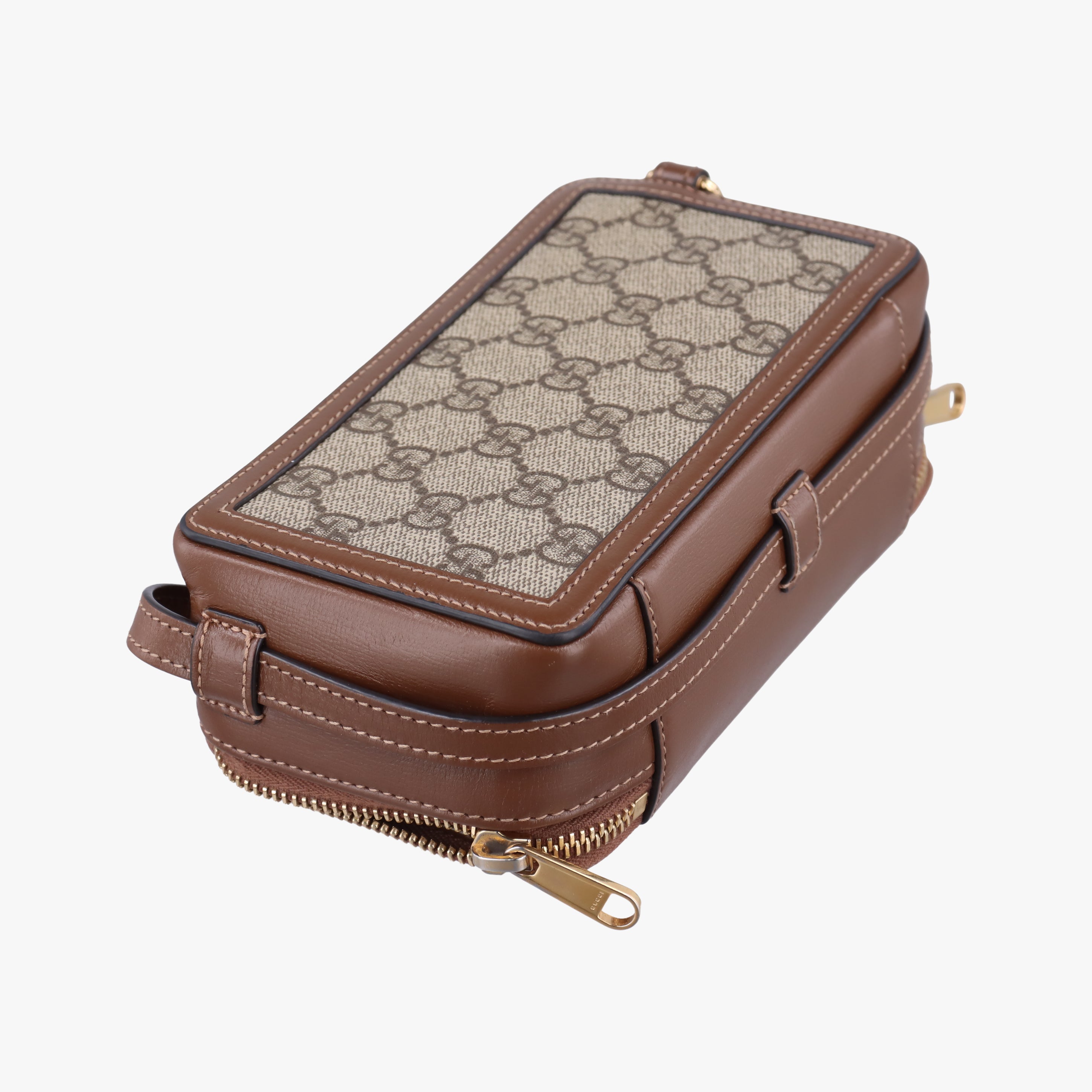 Vintage Gucci Interlocking G Brown PVC coated canvas 671674 shoulderbag | stylenewstar