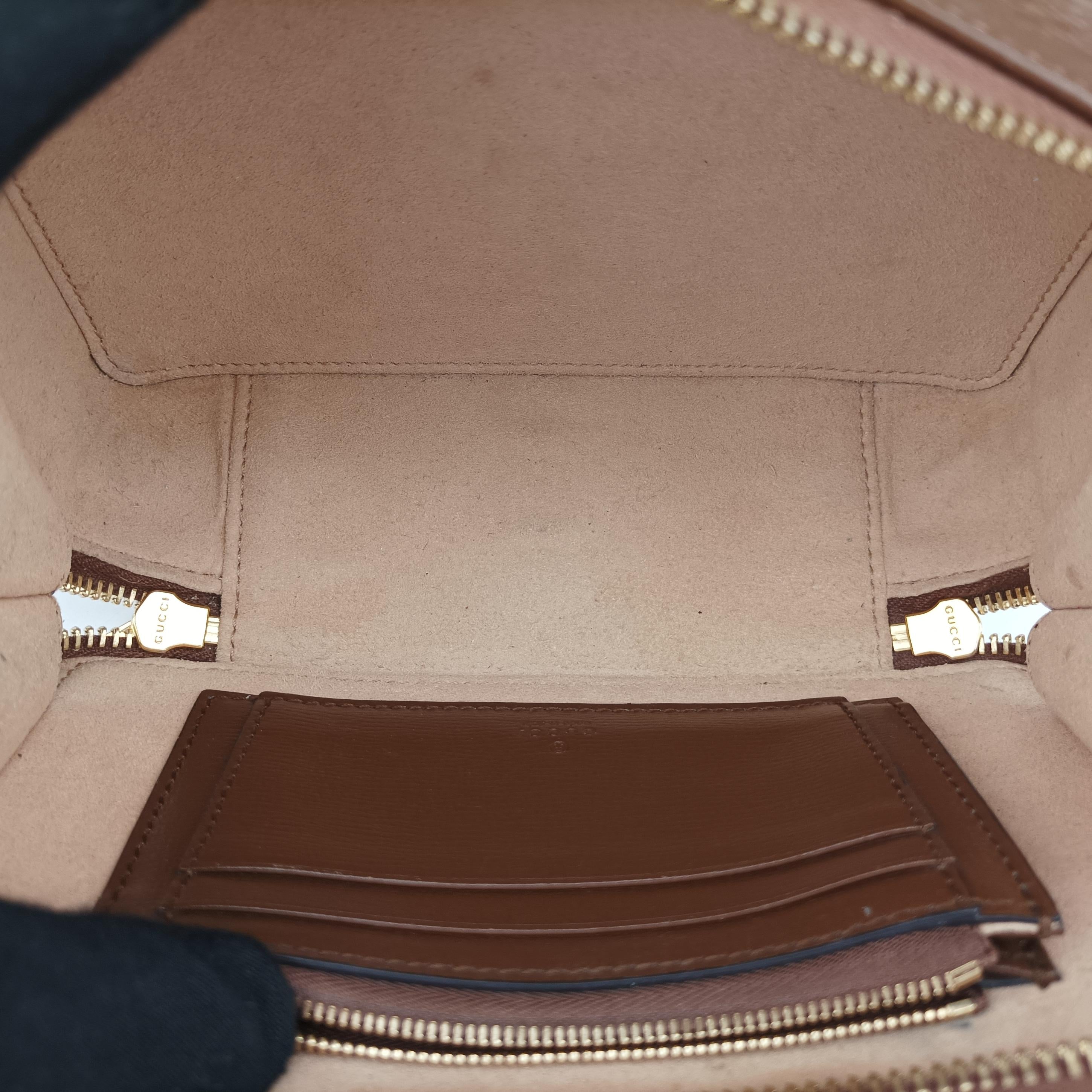 Vintage Gucci Interlocking G Brown PVC coated canvas 671674 shoulderbag | stylenewstar