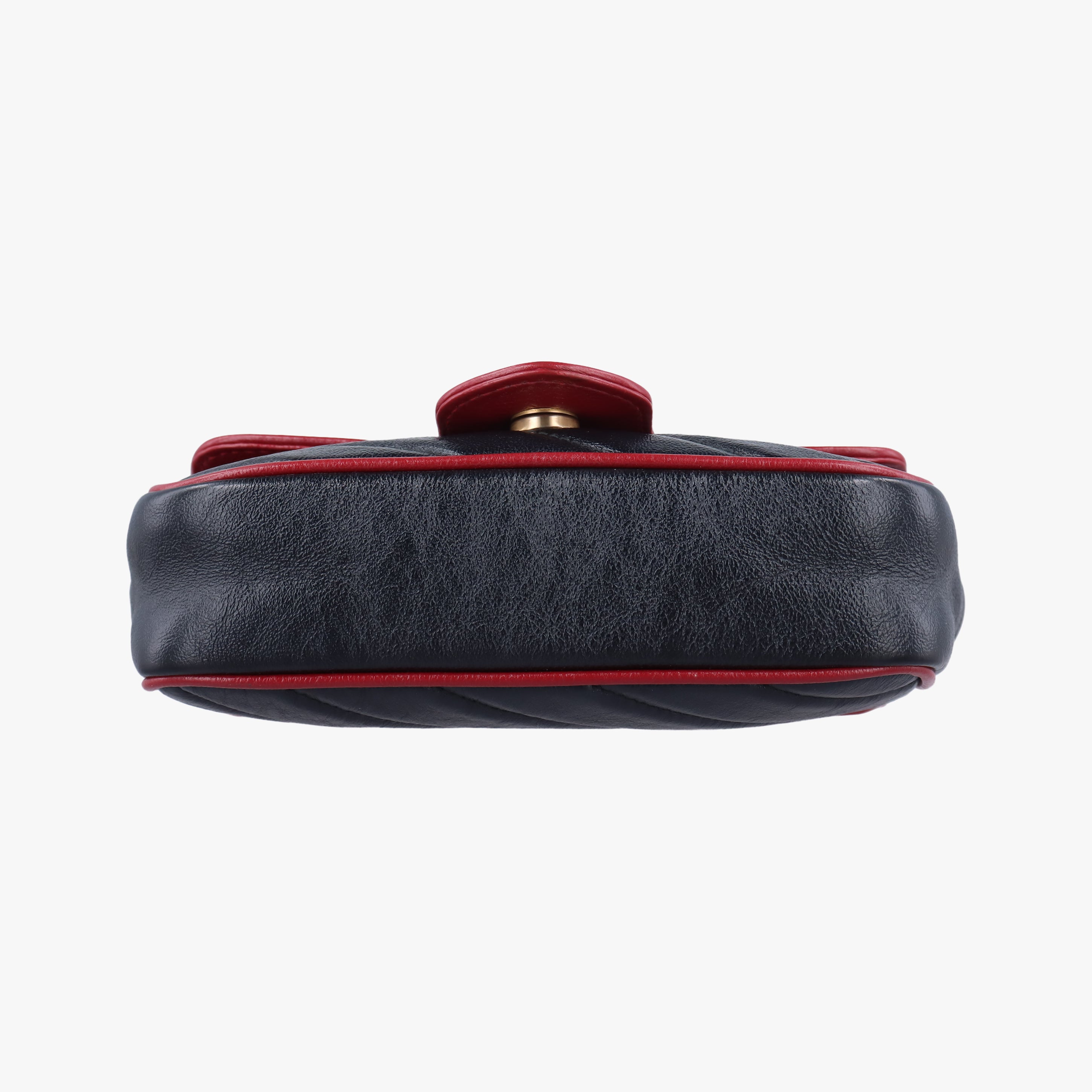 Secondhand Gucci GG Marmont Black×Red Leather 574969 shoulderbag | stylenewstar