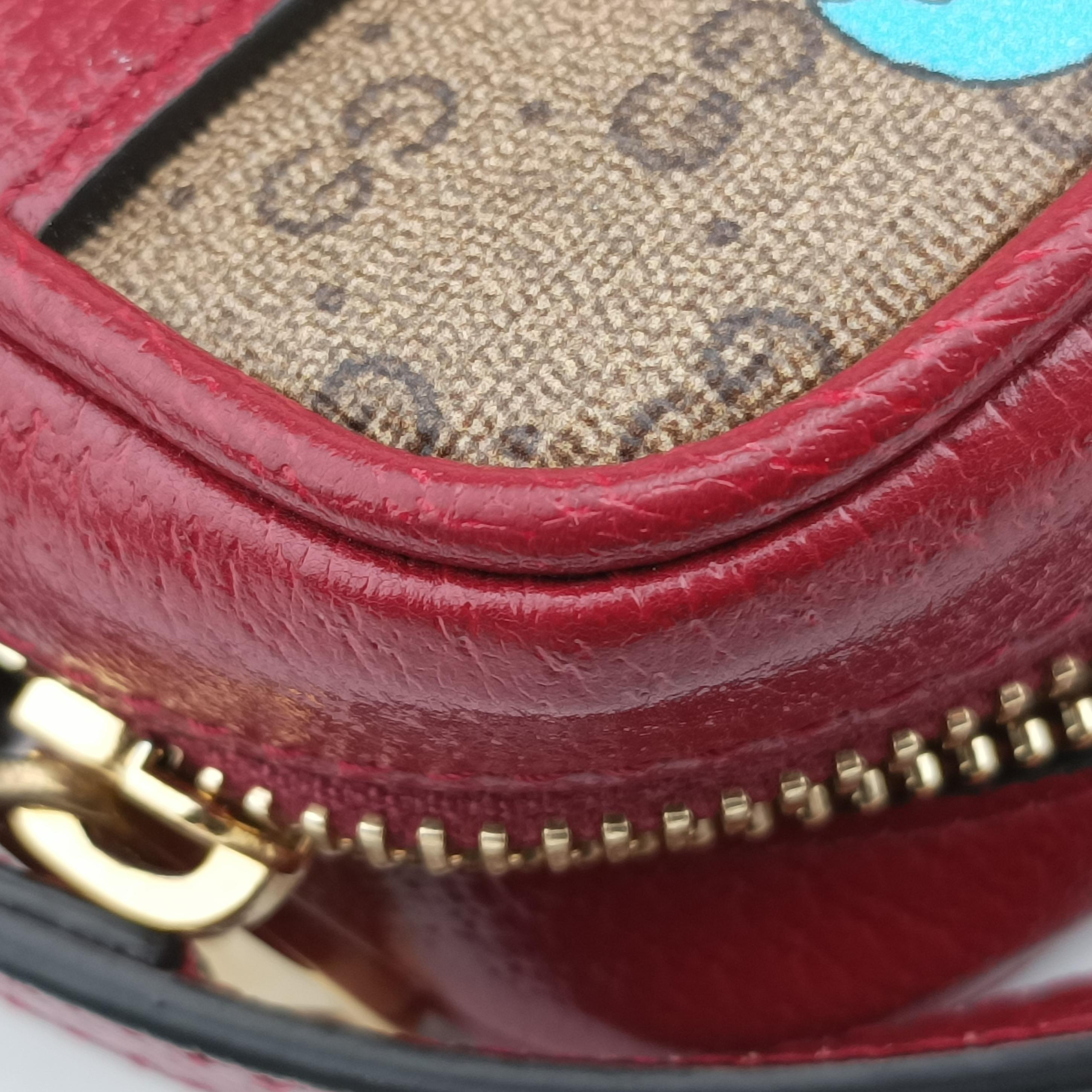 Vintage Gucci GG Supreme Doraemon Collaboration Red×Multicolour PVC coated canvas 647784 shoulderbag | stylenewstar