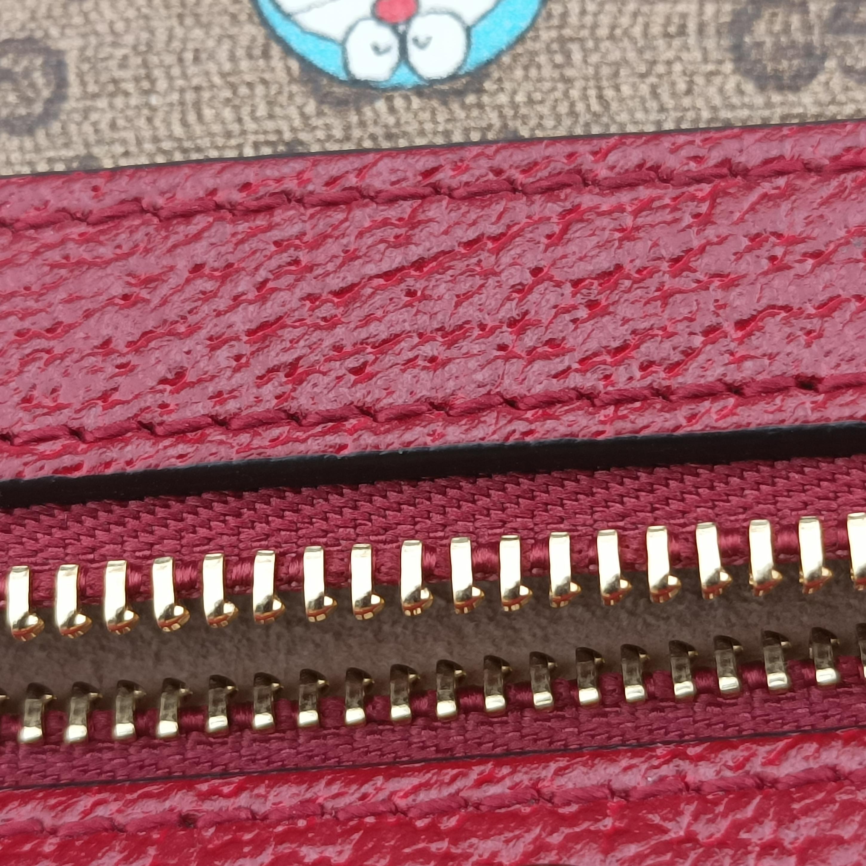 Vintage Gucci GG Supreme Doraemon Collaboration Red×Multicolour PVC coated canvas 647784 shoulderbag | stylenewstar