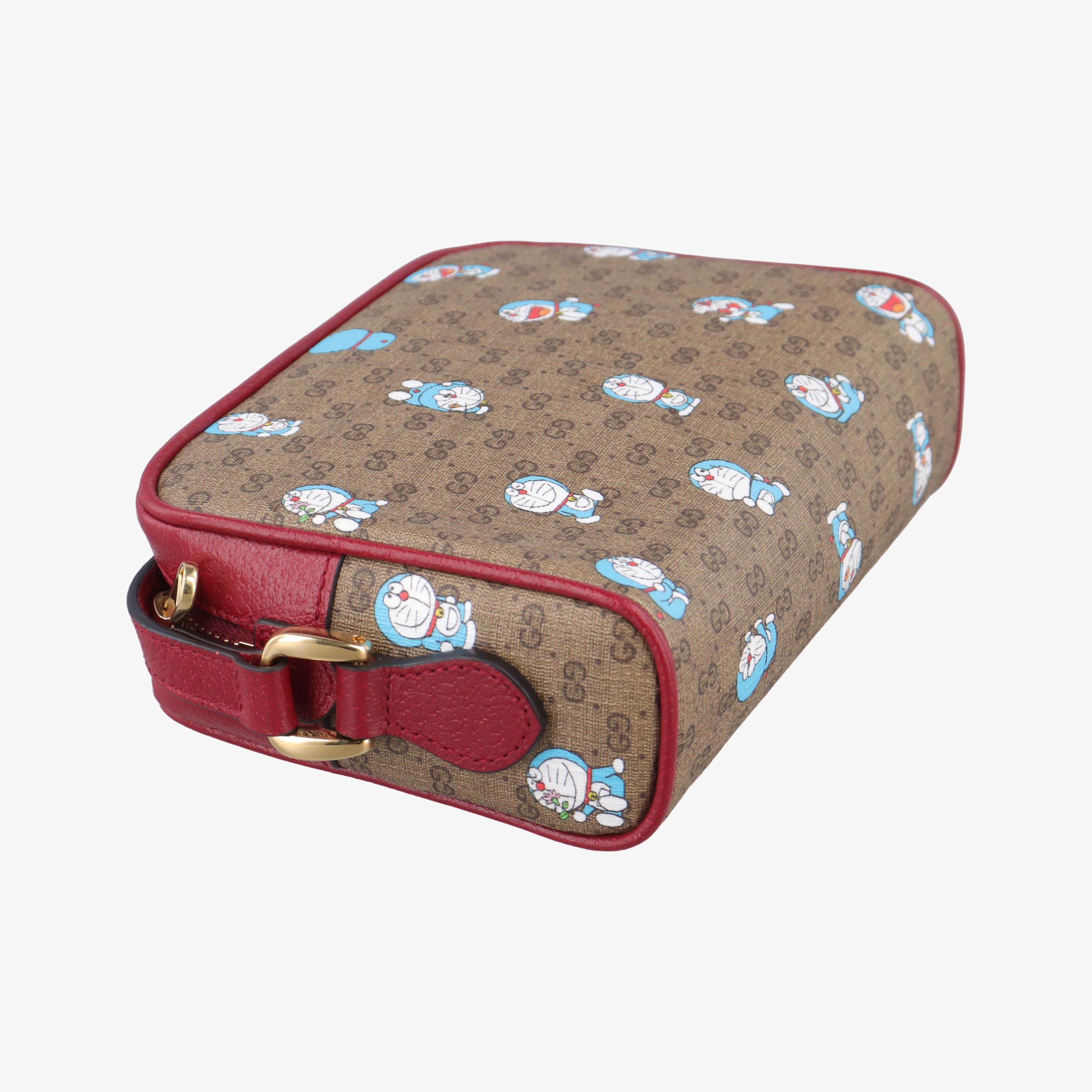 Vintage Gucci GG Supreme Doraemon Collaboration Red×Multicolour PVC coated canvas 647784 shoulderbag | stylenewstar