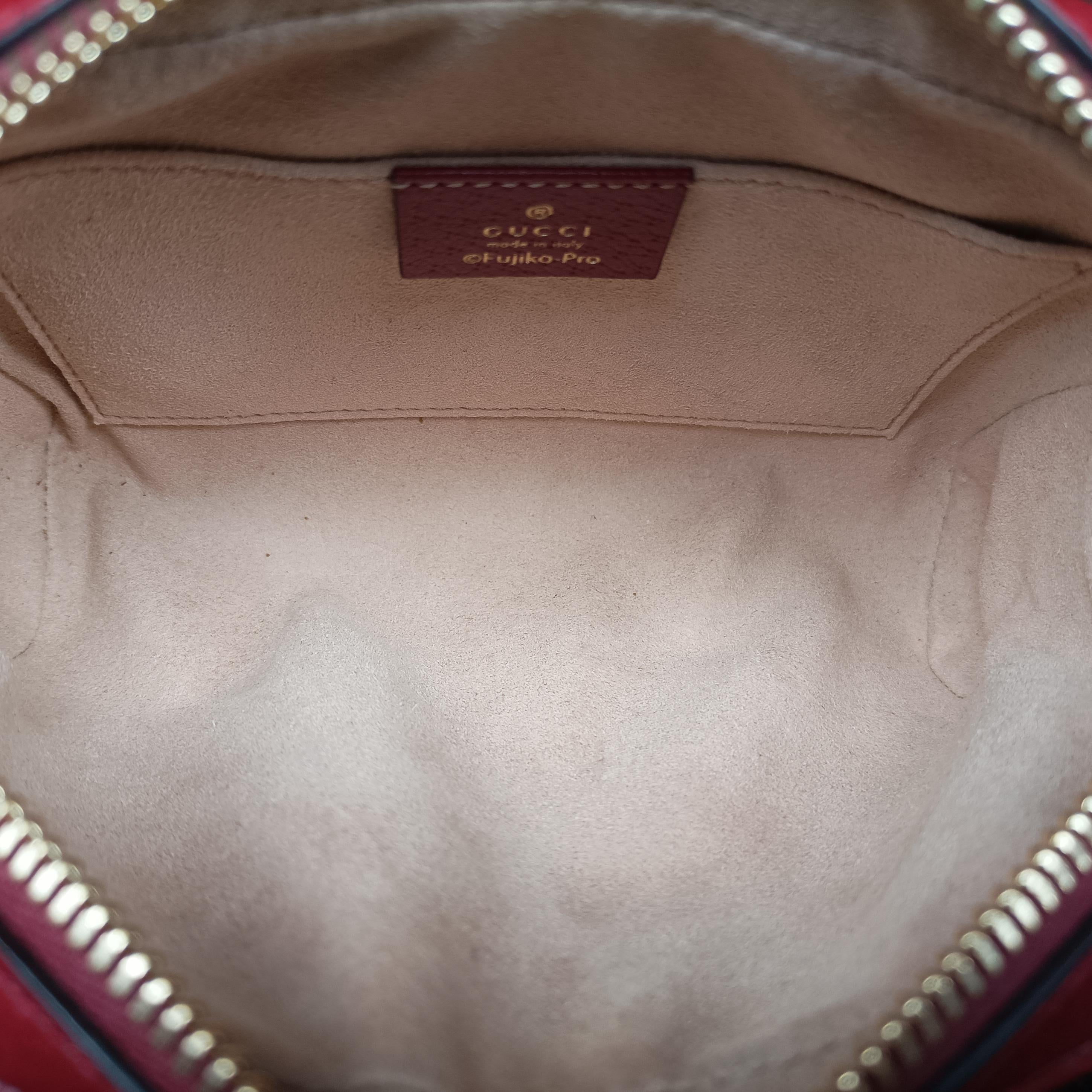 Vintage Gucci GG Supreme Doraemon Collaboration Red×Multicolour PVC coated canvas 647784 shoulderbag | stylenewstar