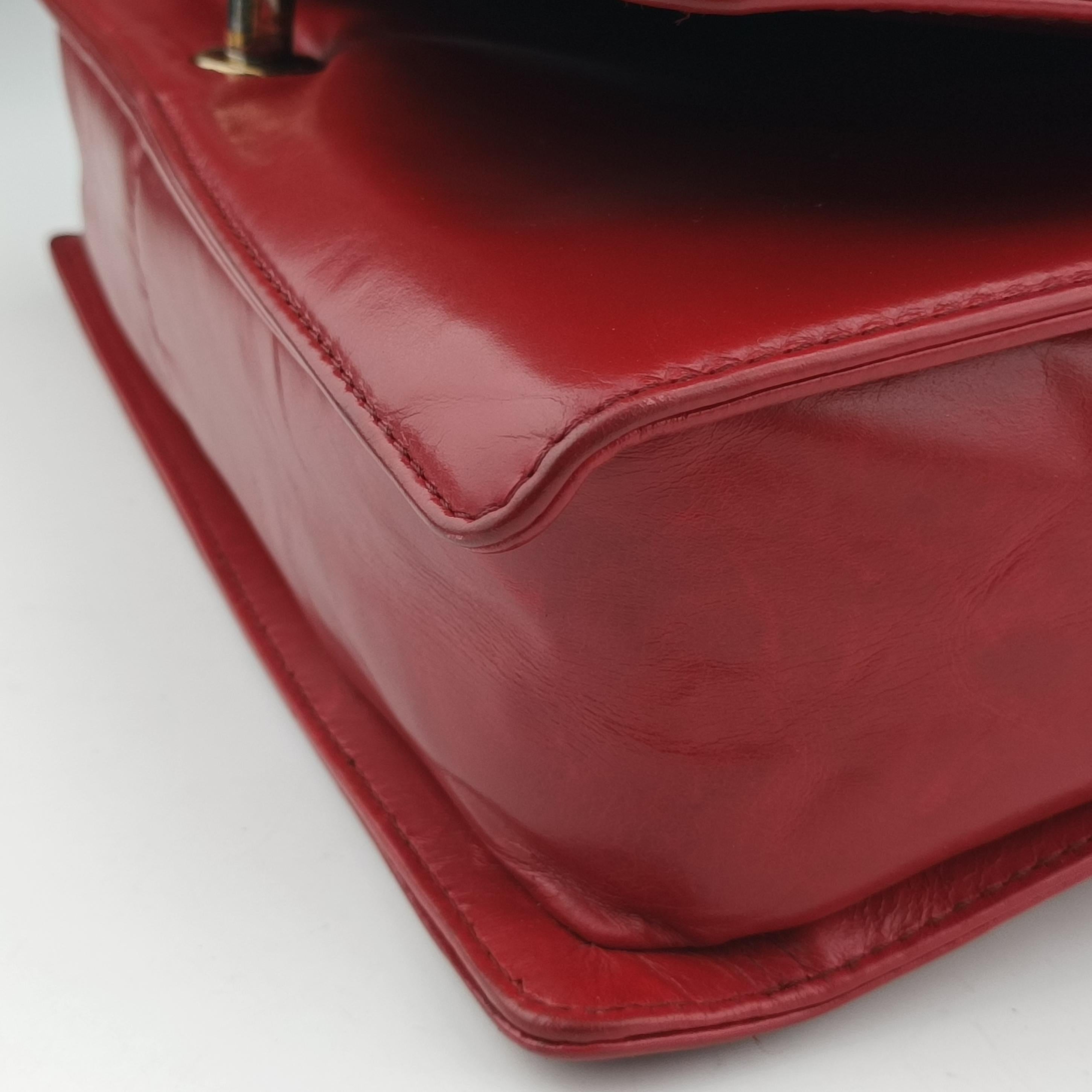 Pre-owned Chanel BOY CHANEL Red Leather A67087 shoulderbag | stylenewstar