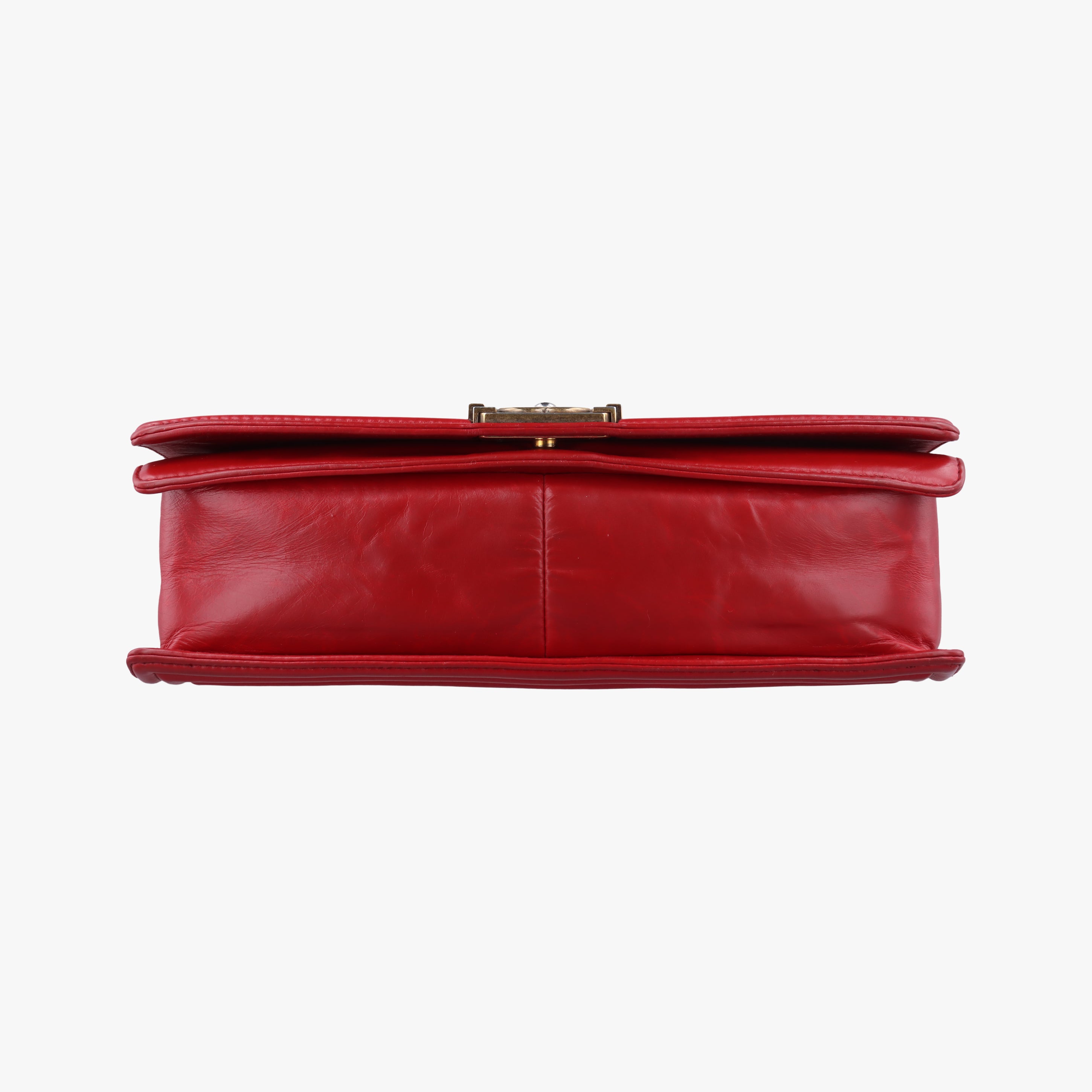 Pre-owned Chanel BOY CHANEL Red Leather A67087 shoulderbag | stylenewstar