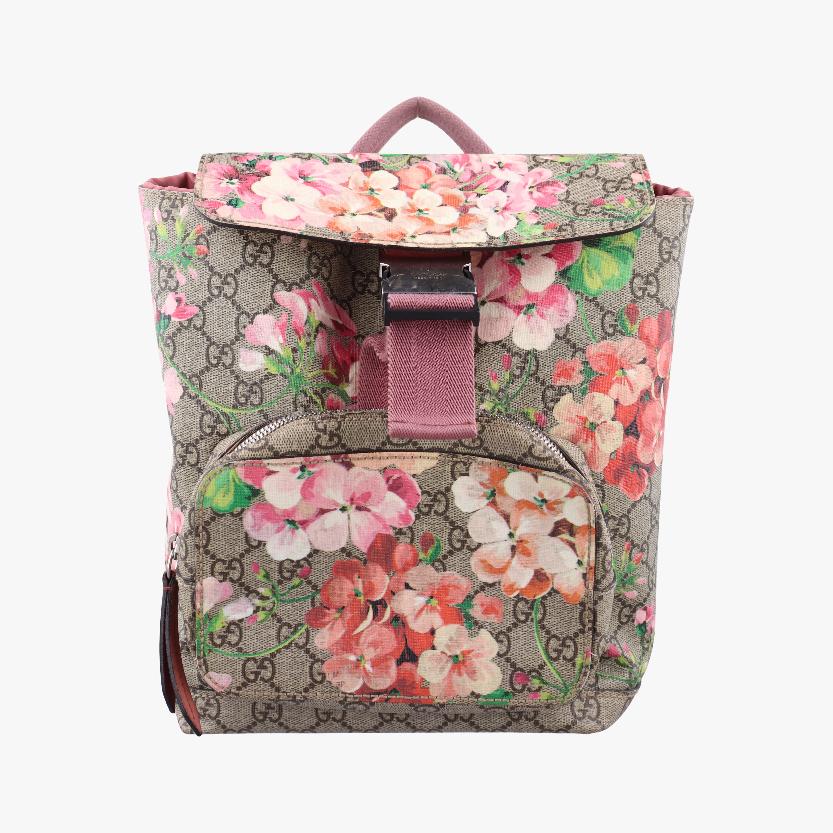 Pre-owned Gucci GG Blooms Beige×Multicolour PVC coated canvas 410544 backpack/rucksack | stylenewstar
