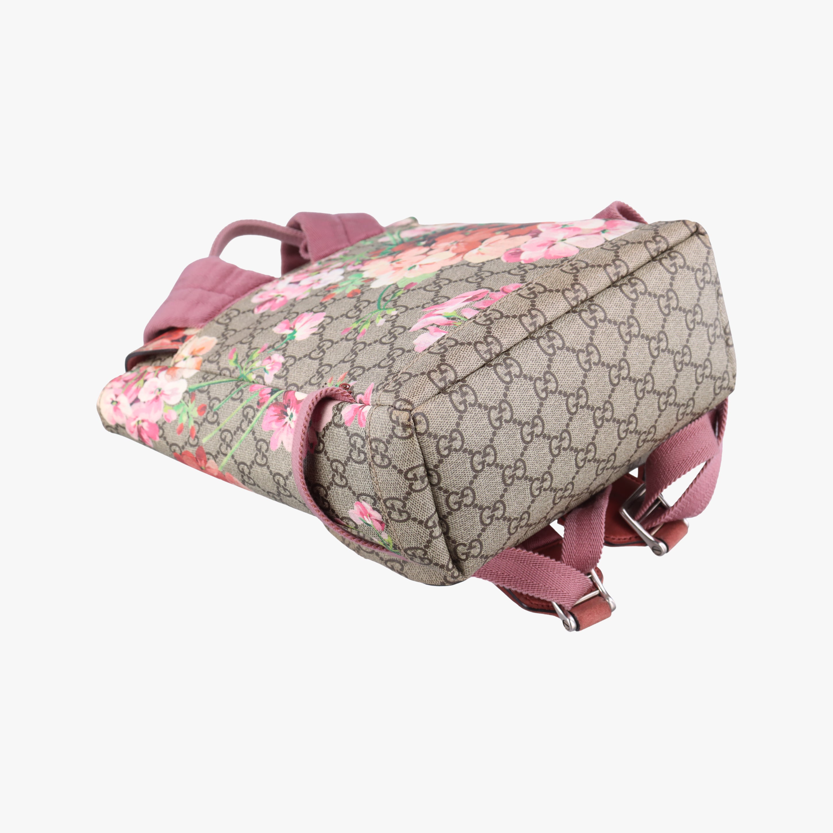 Pre-owned Gucci GG Blooms Beige×Multicolour PVC coated canvas 410544 backpack/rucksack | stylenewstar