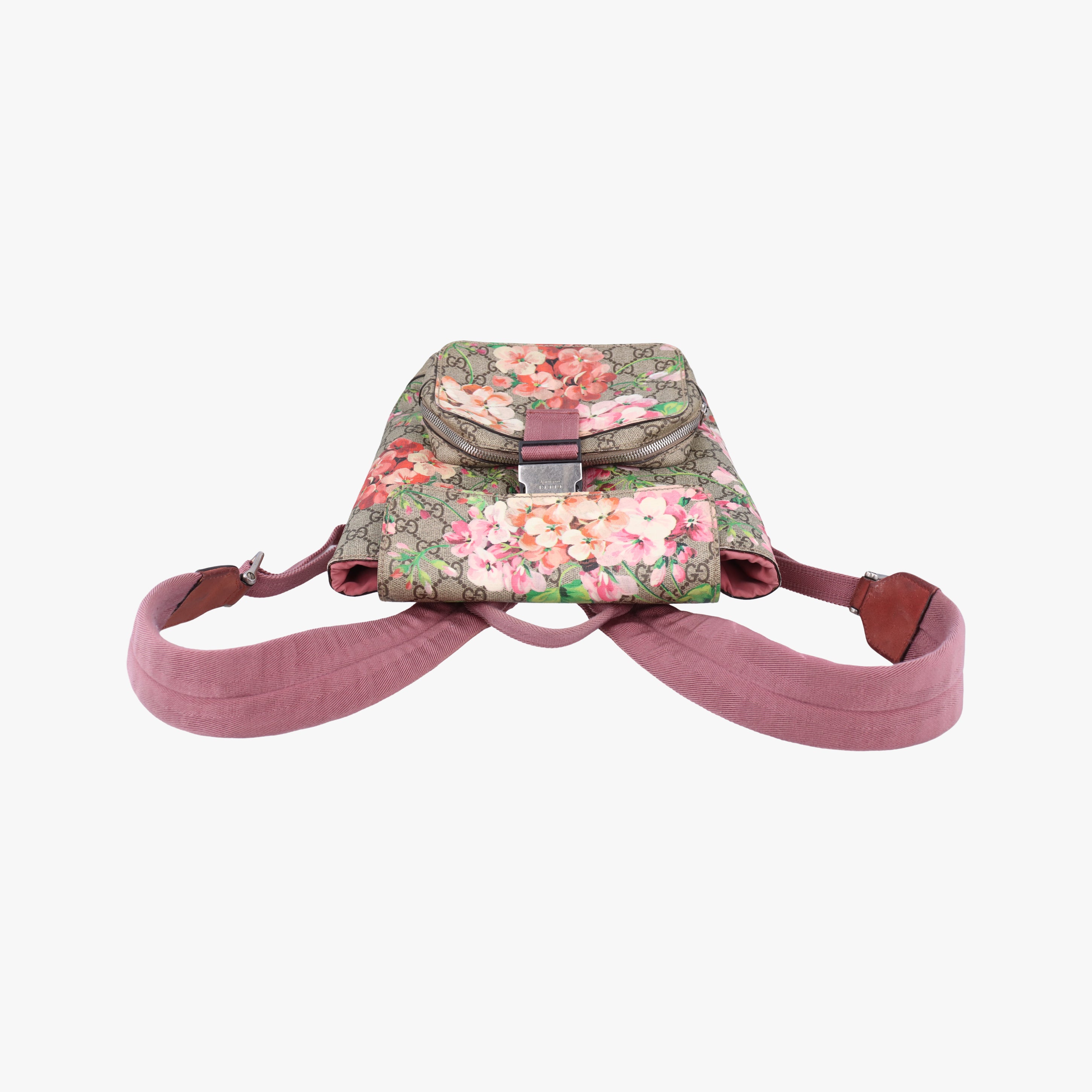 Pre-owned Gucci GG Blooms Beige×Multicolour PVC coated canvas 410544 backpack/rucksack | stylenewstar