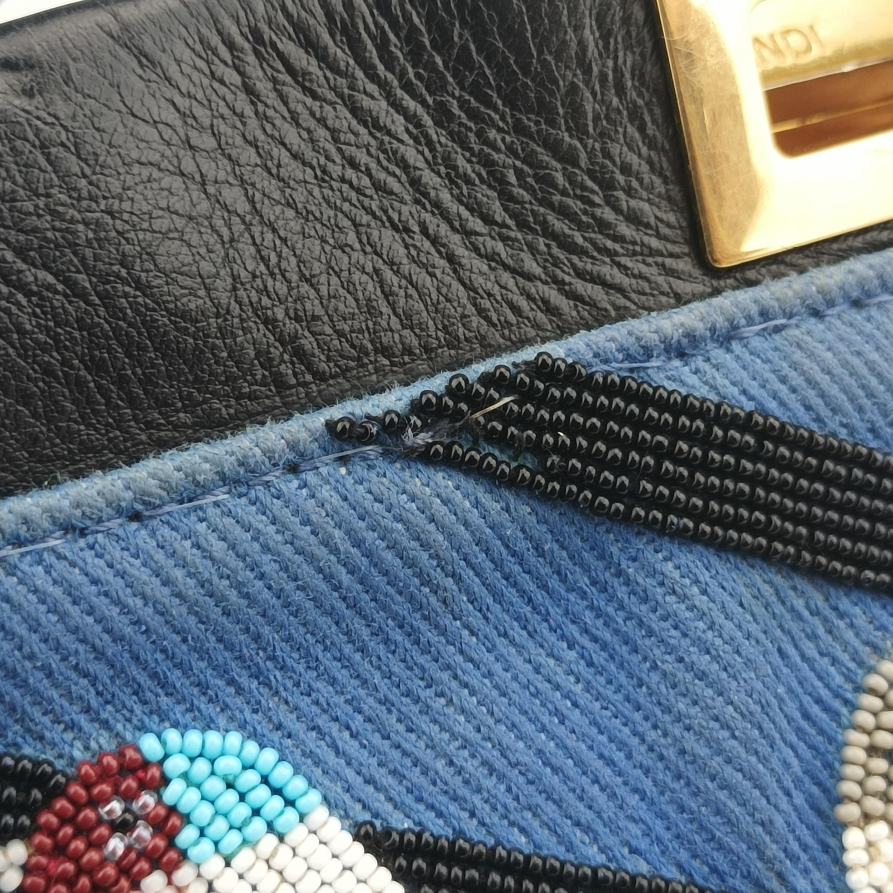 Vintage Fendi PEEKABOO Multicolour Canvas×Leather 8BN244 shoulderbag | stylenewstar