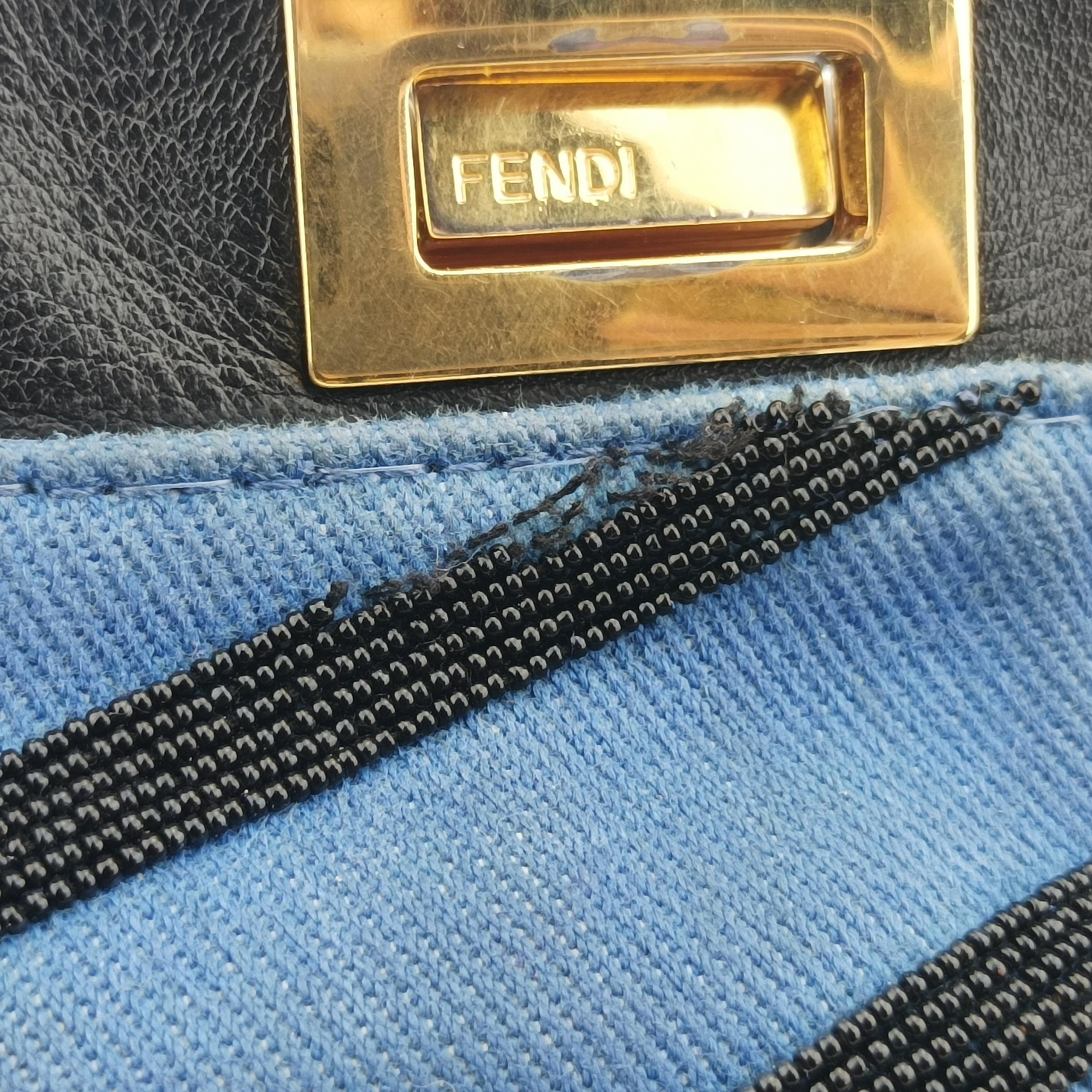 Vintage Fendi PEEKABOO Multicolour Canvas×Leather 8BN244 shoulderbag | stylenewstar