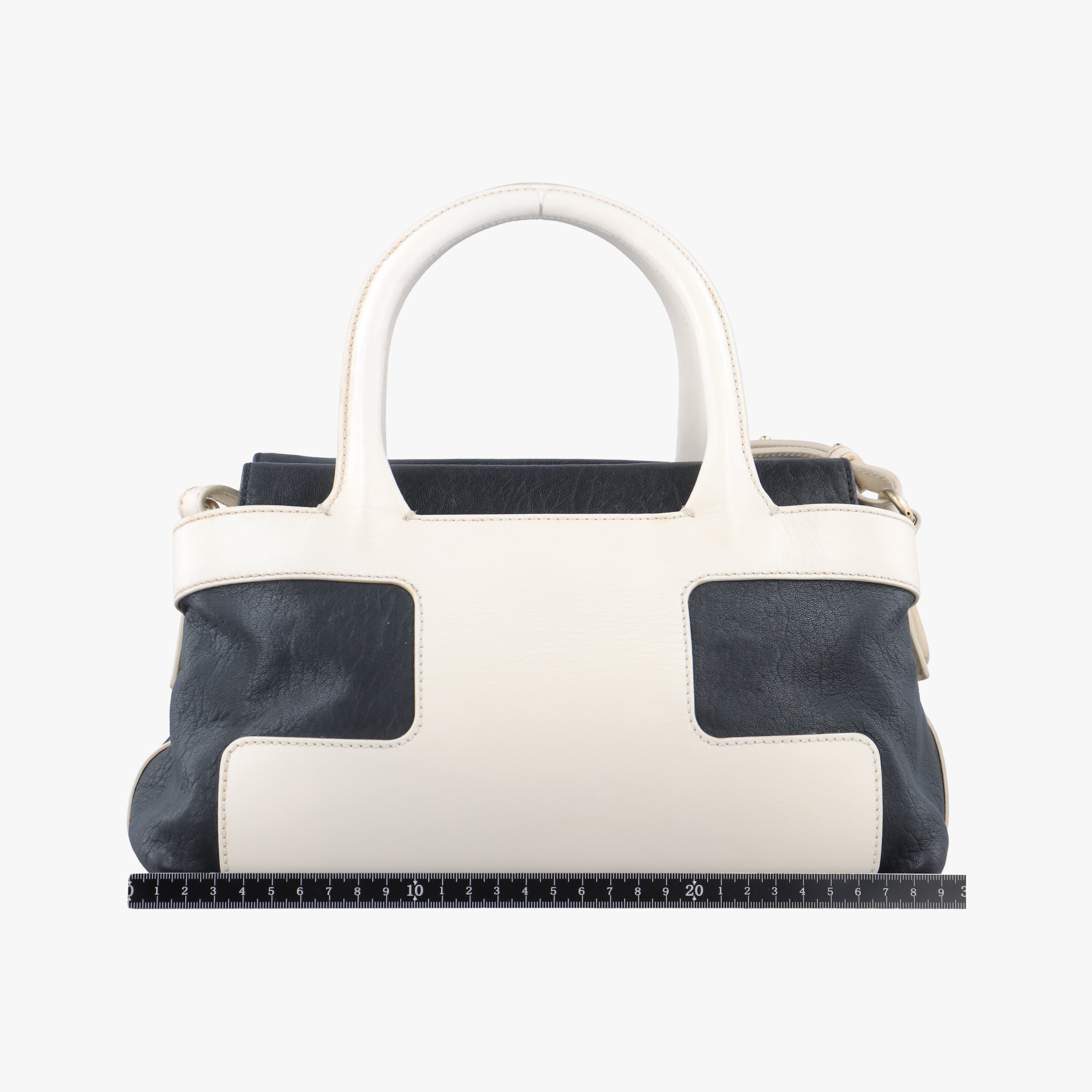 Secondhand Bally Medium Boston Golf Black x White leather  shoulderbag | stylenewstar