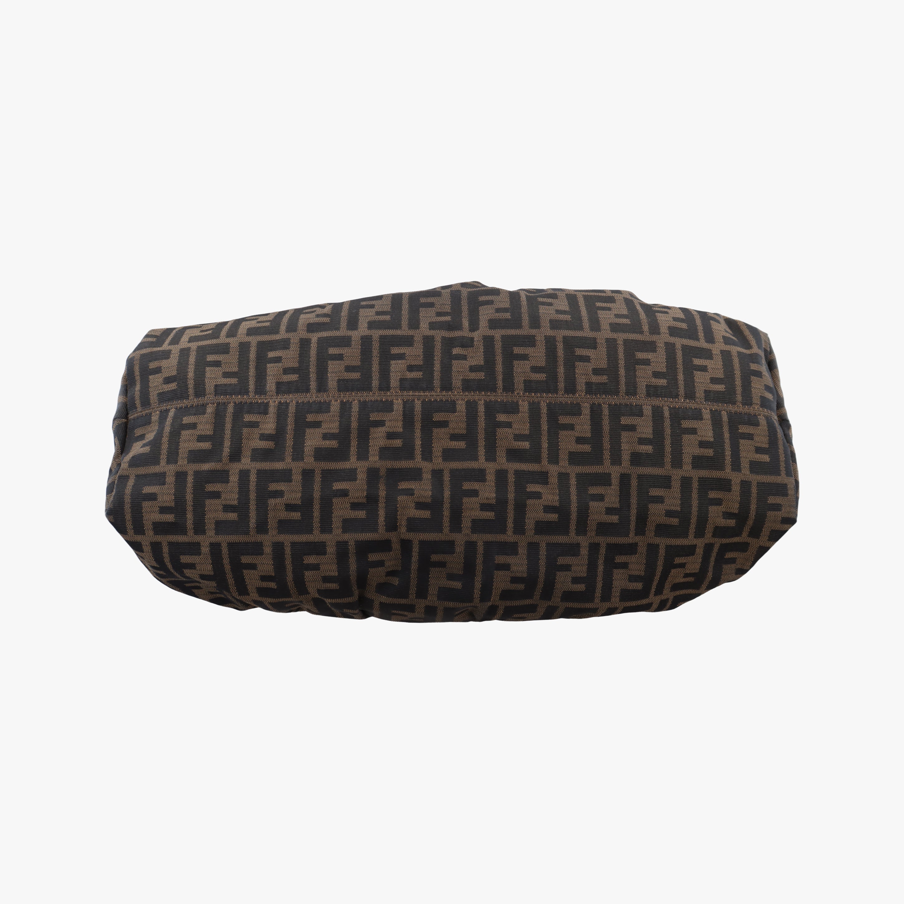 Pre-owned Fendi Zucca Print Brown canvas 8BH186 handbag | stylenewstar