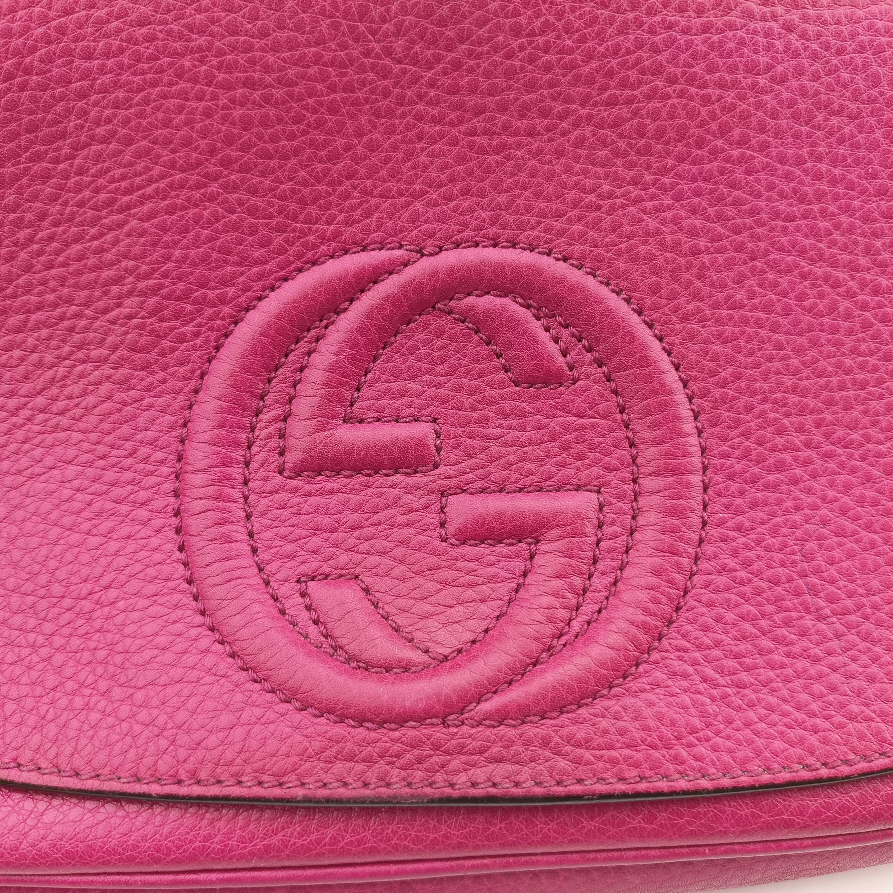 Vintage Gucci SOHO Rose Leather 336752 shoulderbag | stylenewstar