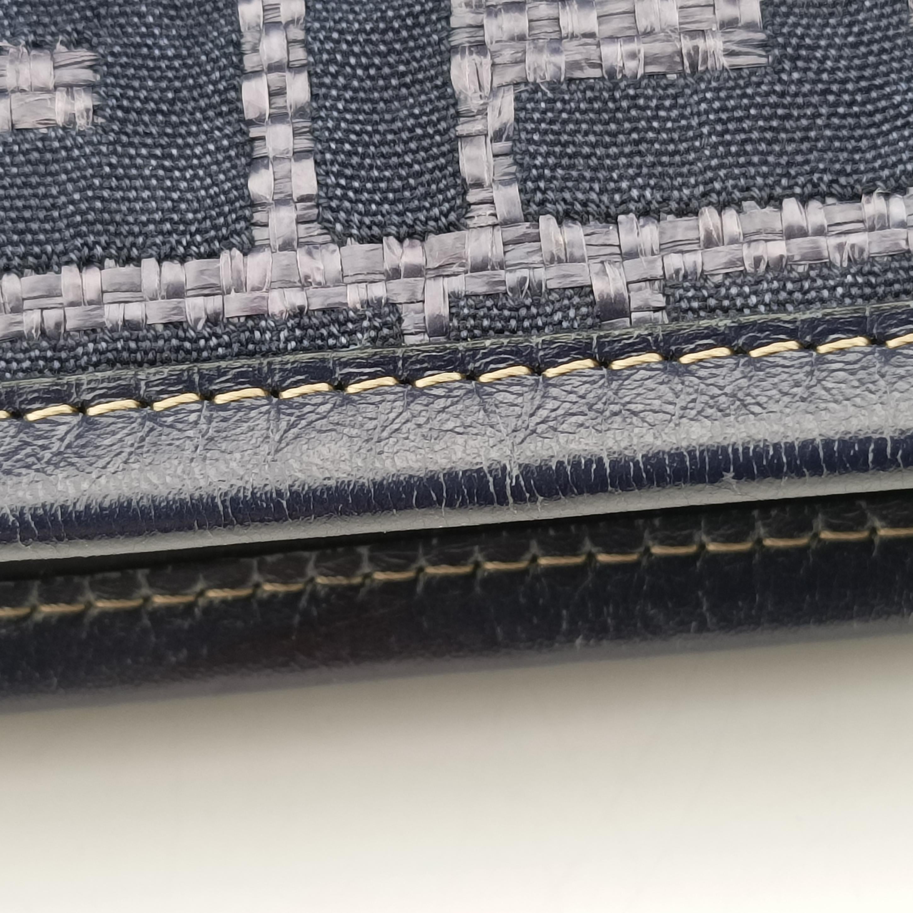 Vintage Fendi Zucca Print Blue Canvas 8BH186 handbag | stylenewstar