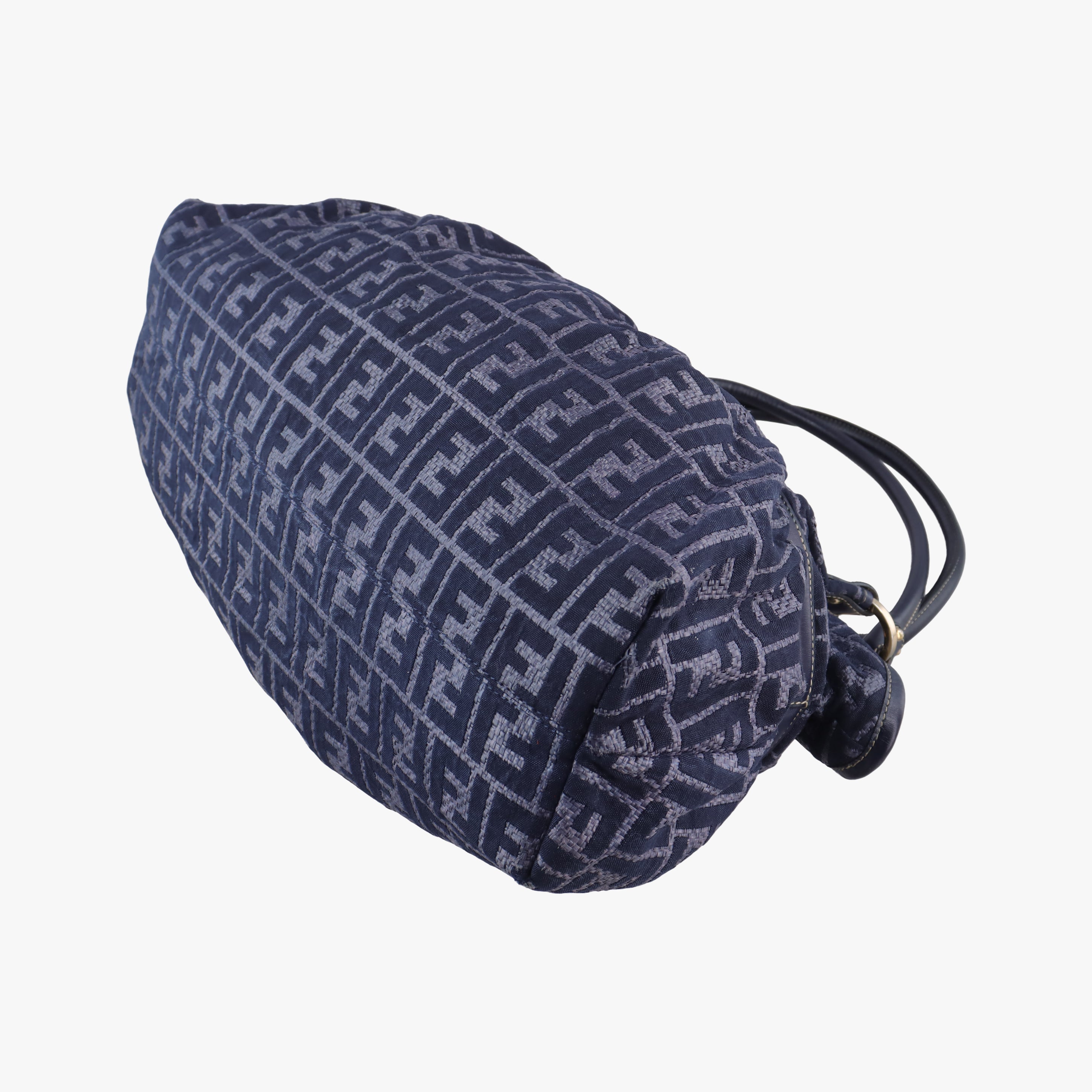 Vintage Fendi Zucca Print Blue Canvas 8BH186 handbag | stylenewstar