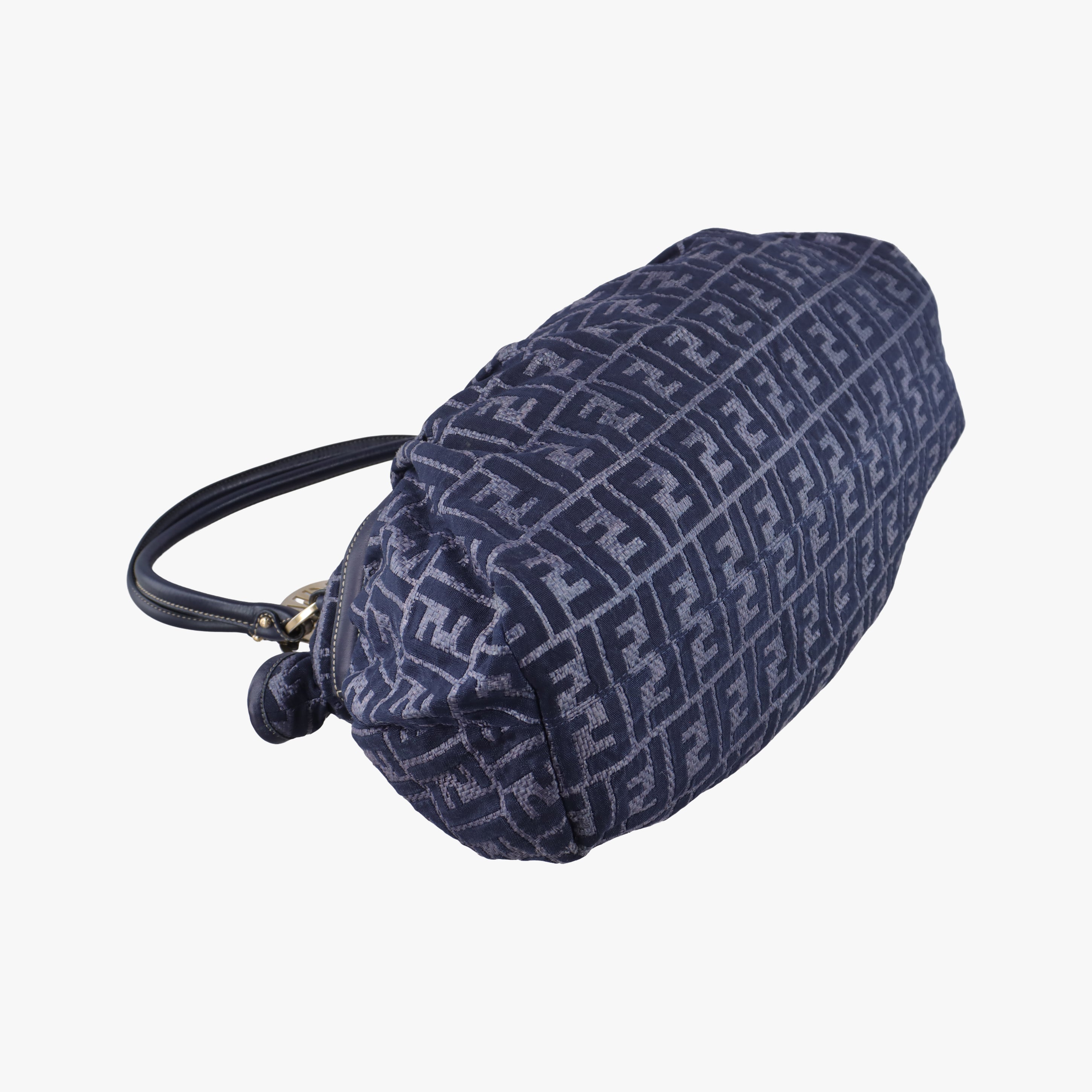 Vintage Fendi Zucca Print Blue Canvas 8BH186 handbag | stylenewstar