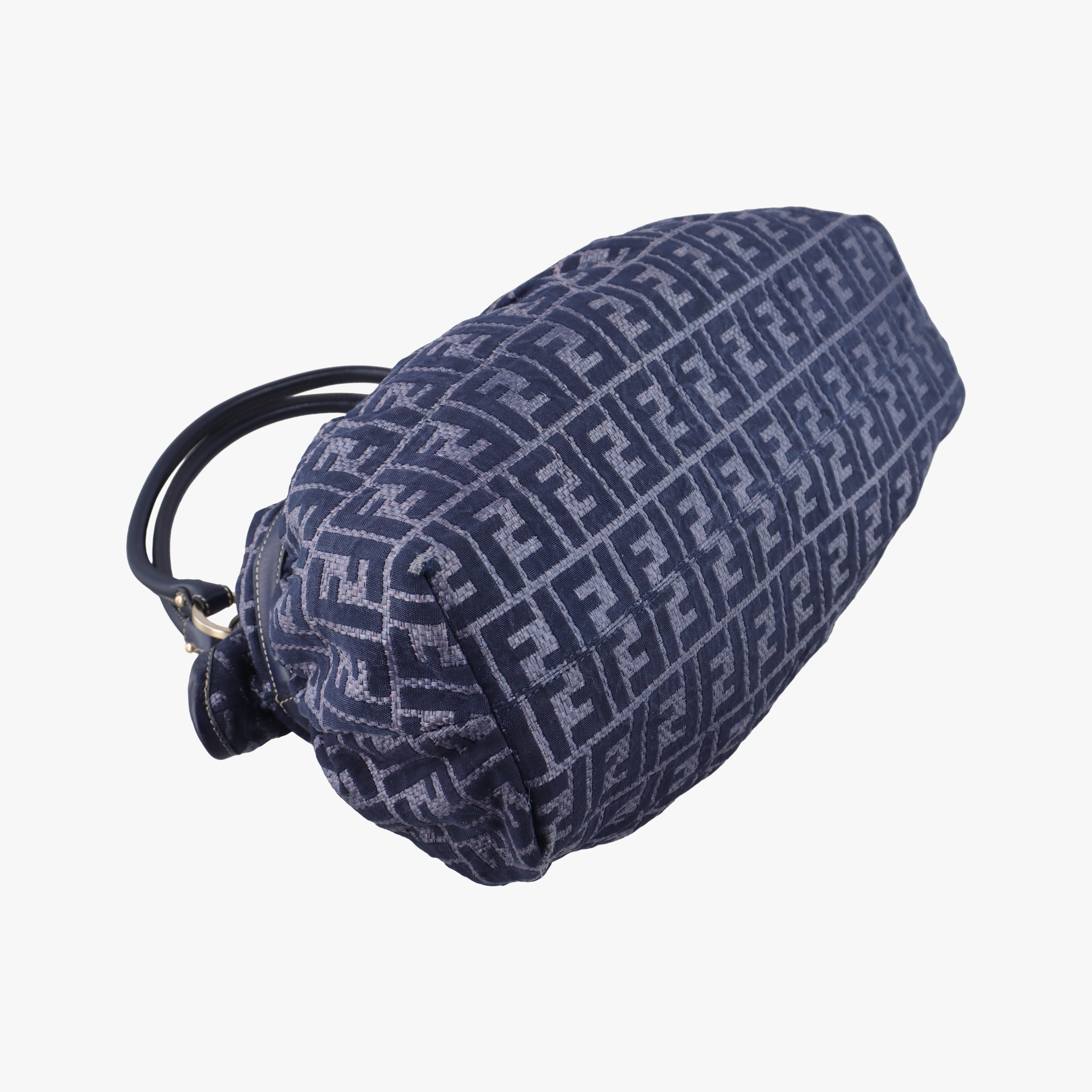 Vintage Fendi Zucca Print Blue Canvas 8BH186 handbag | stylenewstar