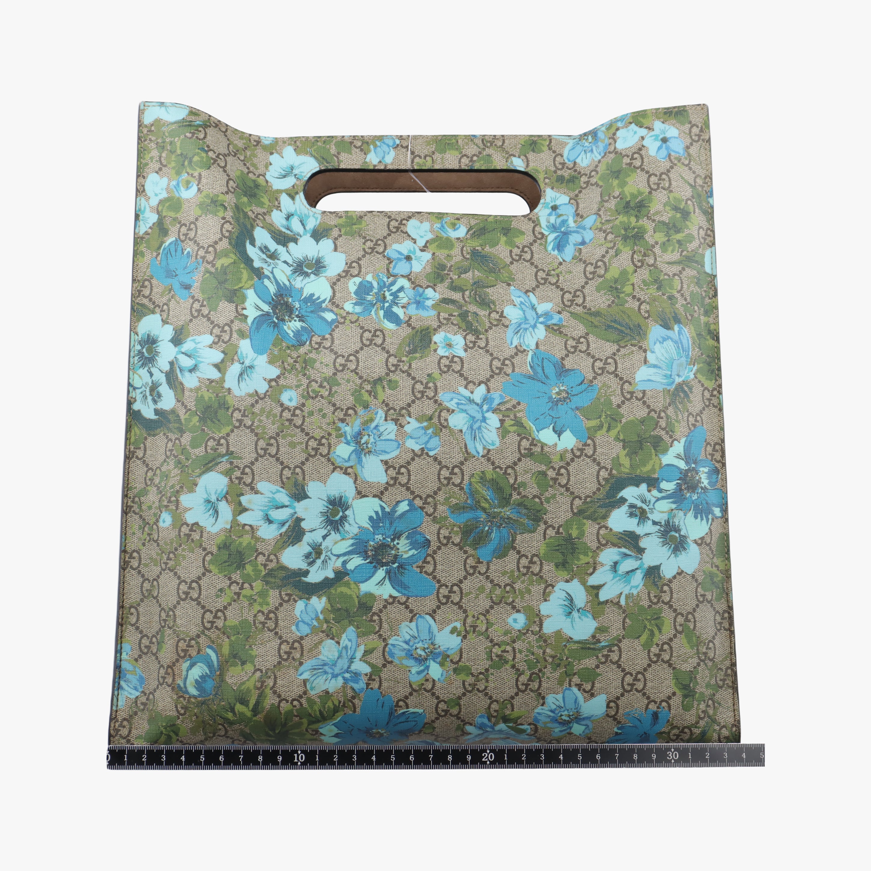 Pre-owned Gucci GG Supreme Linea C Blooms GucciGhost Beige x Multicolour PVC coated canvas 414476 shoulderbag | stylenewstar