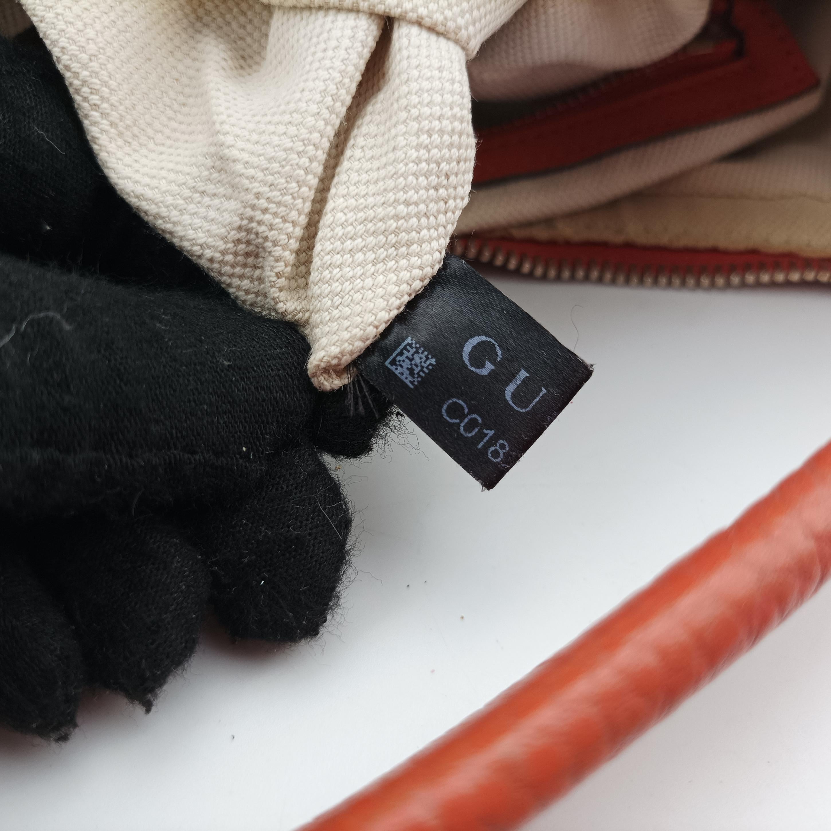 Pre-owned Gucci Miss GG Hobo beige×orange canvas x leather 326514 shoulderbag | stylenewstar