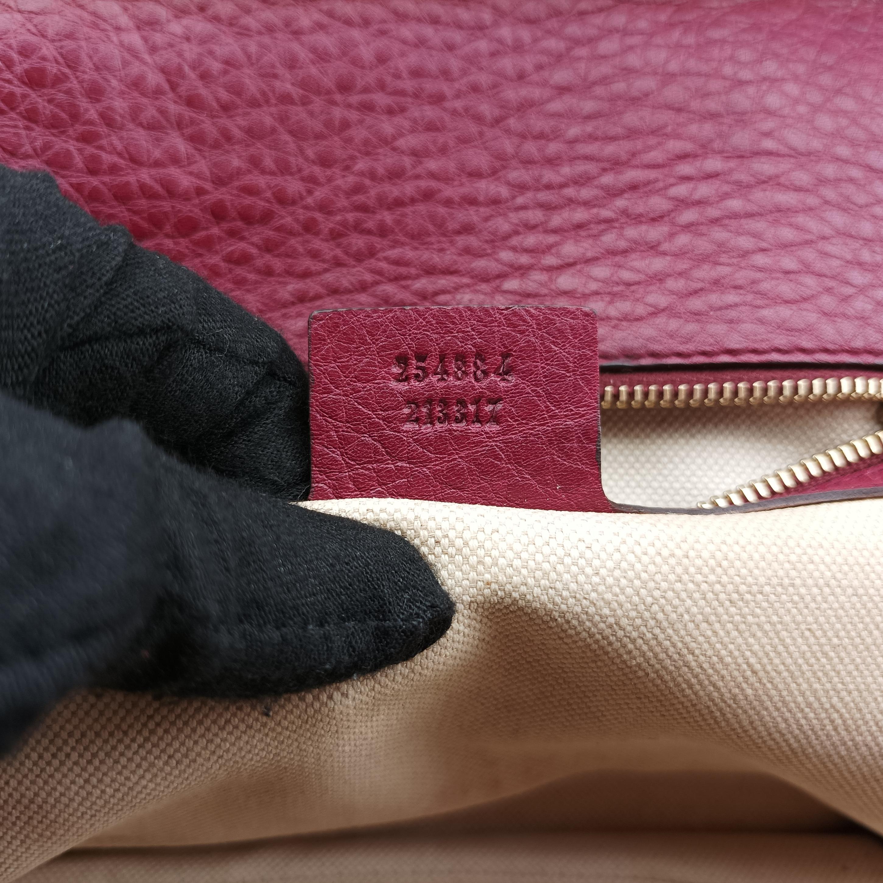 Vintage Gucci New Bamboo Burgundy Leather 254884 shoulderbag | stylenewstar