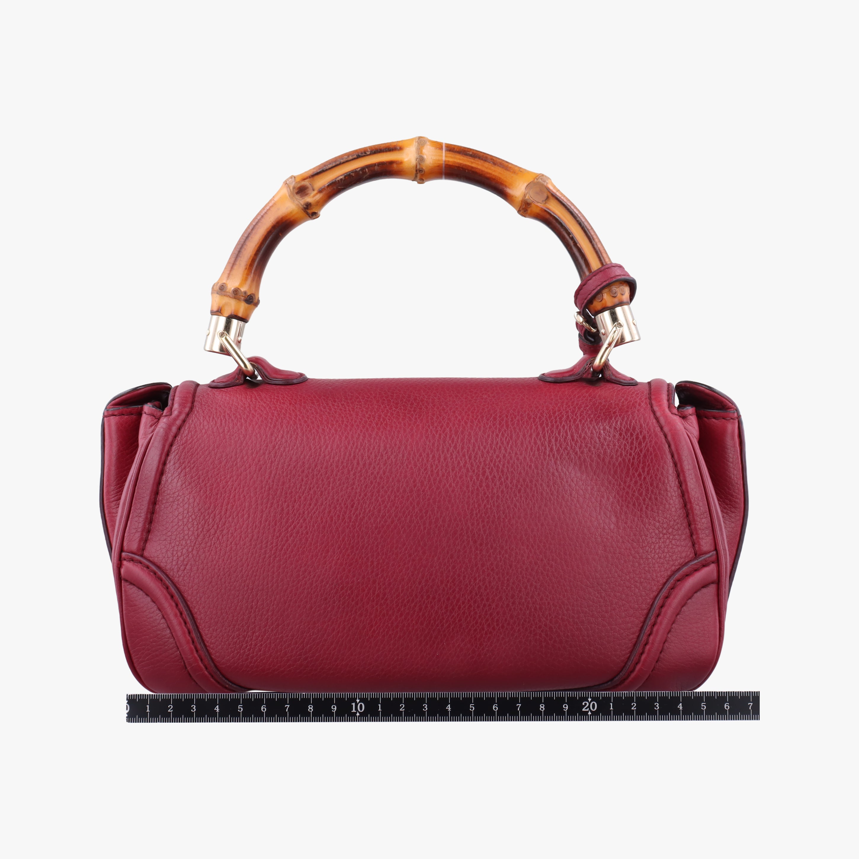 Vintage Gucci New Bamboo Burgundy Leather 254884 shoulderbag | stylenewstar