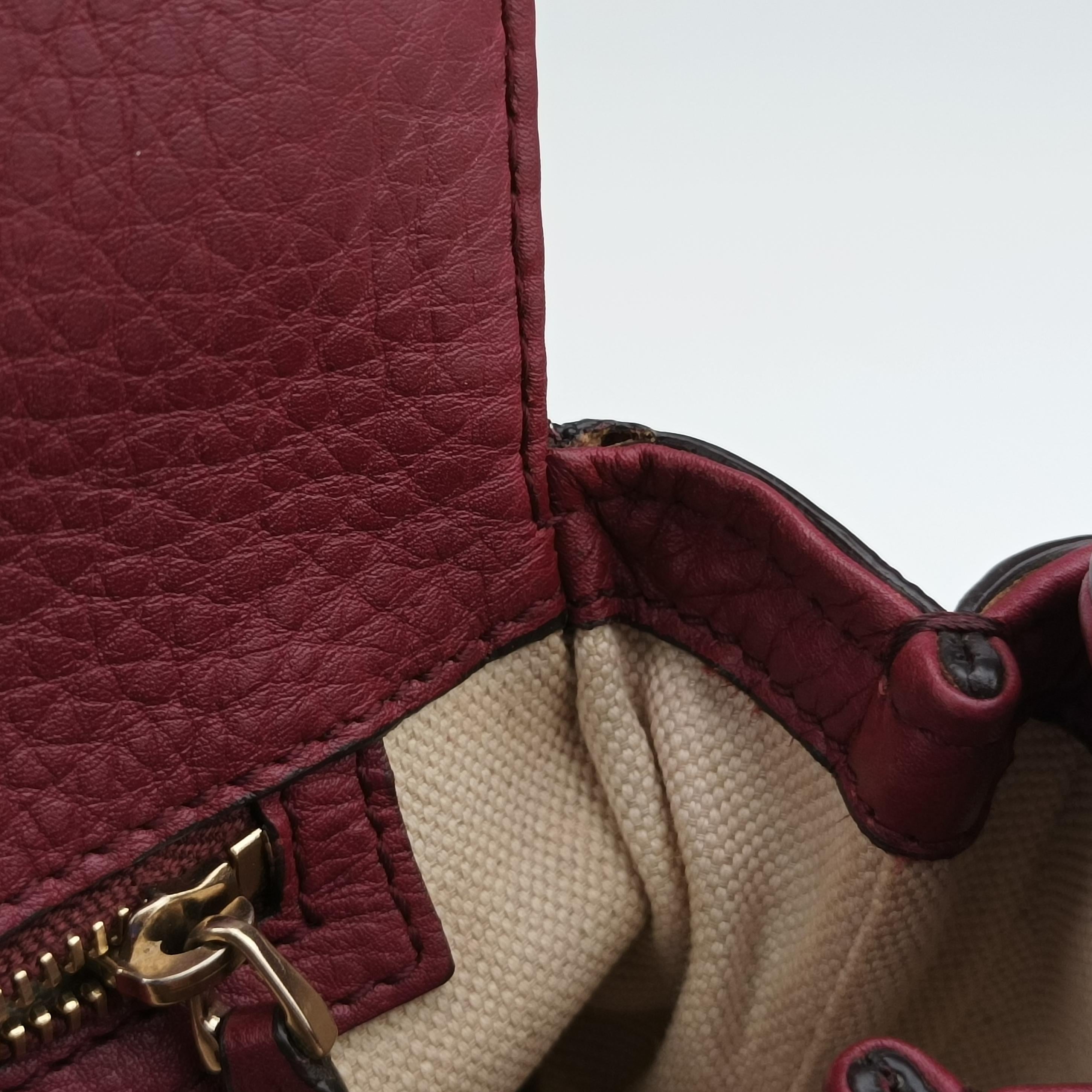 Vintage Gucci New Bamboo Burgundy Leather 254884 shoulderbag | stylenewstar