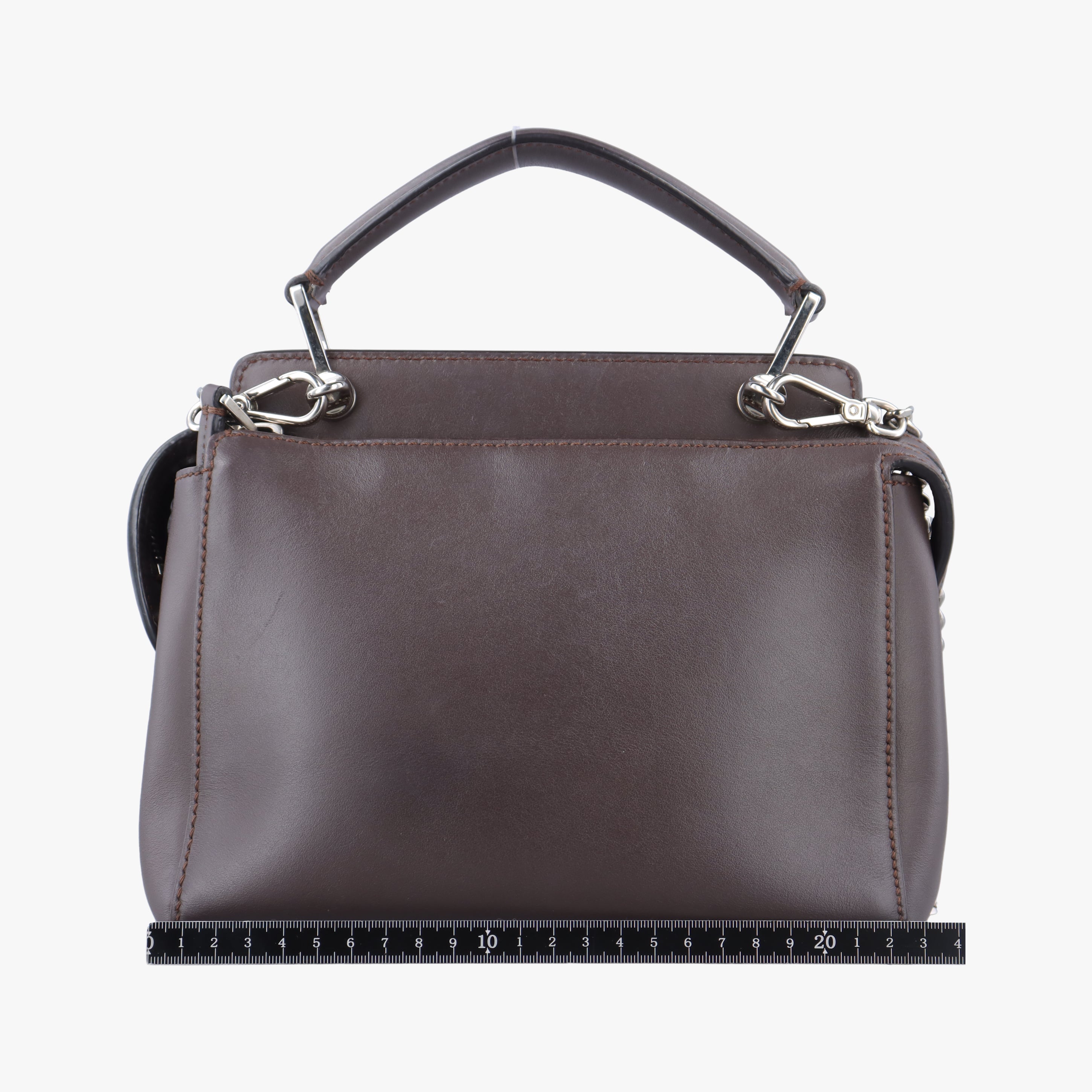 Secondhand Fendi Dotcom Click Small Brown Leather 8BN299 shoulderbag | stylenewstar