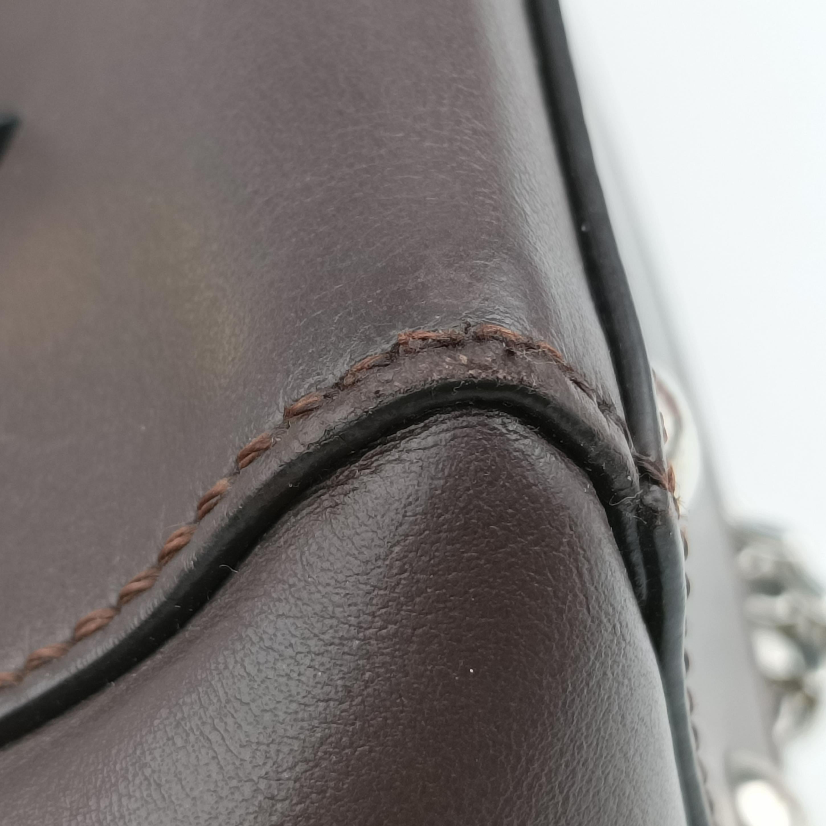 Secondhand Fendi Dotcom Click Small Brown Leather 8BN299 shoulderbag | stylenewstar