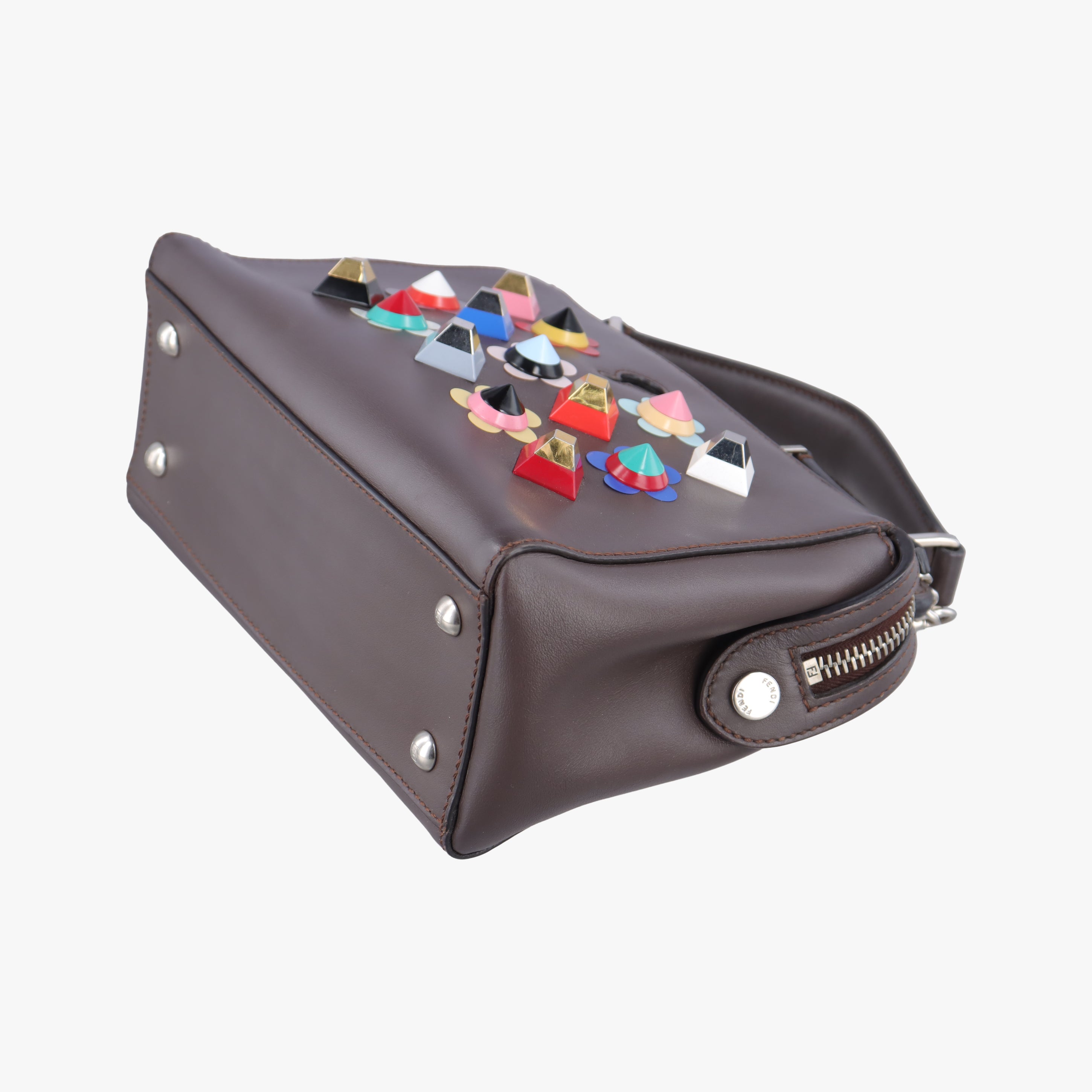 Secondhand Fendi Dotcom Click Small Brown Leather 8BN299 shoulderbag | stylenewstar