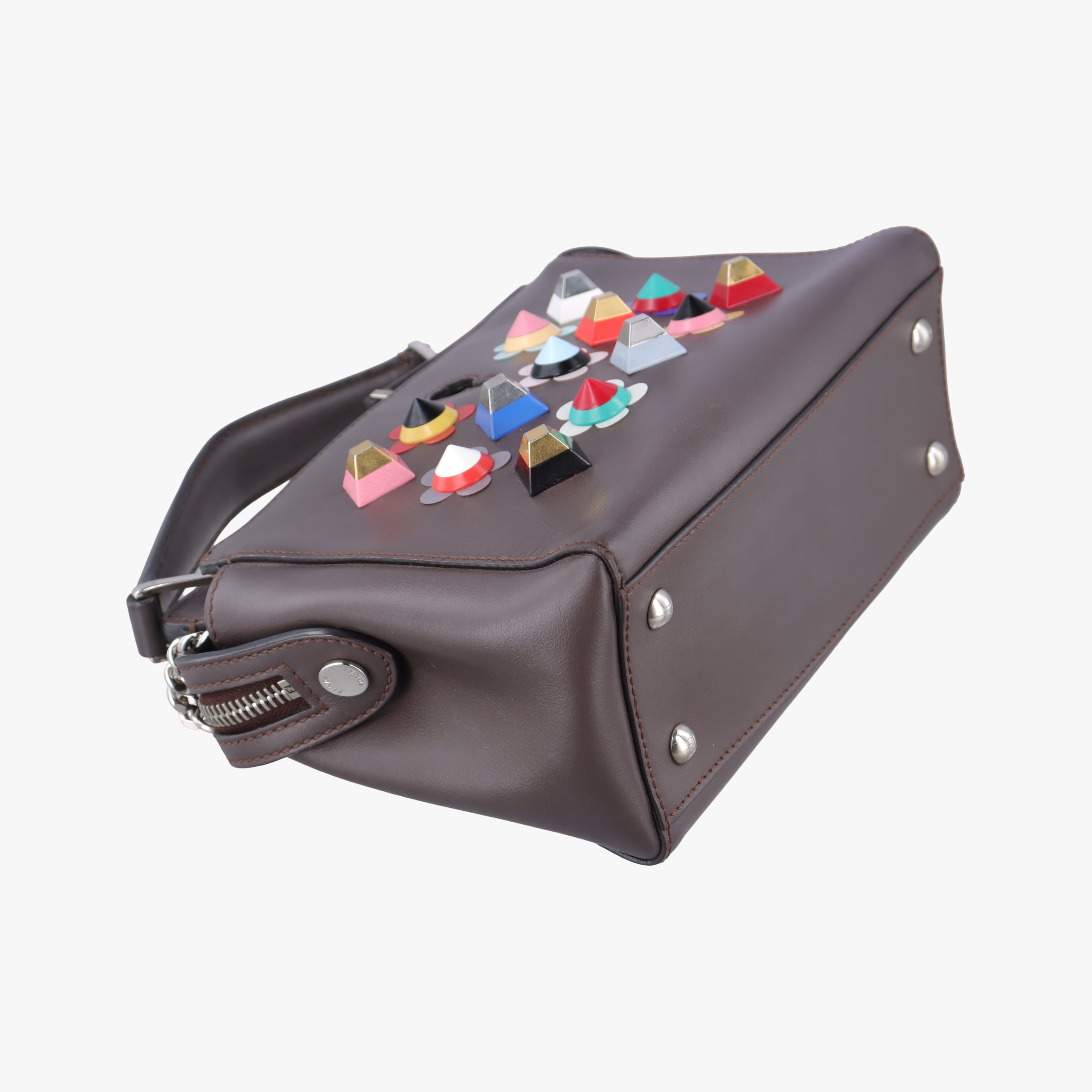 Secondhand Fendi Dotcom Click Small Brown Leather 8BN299 shoulderbag | stylenewstar