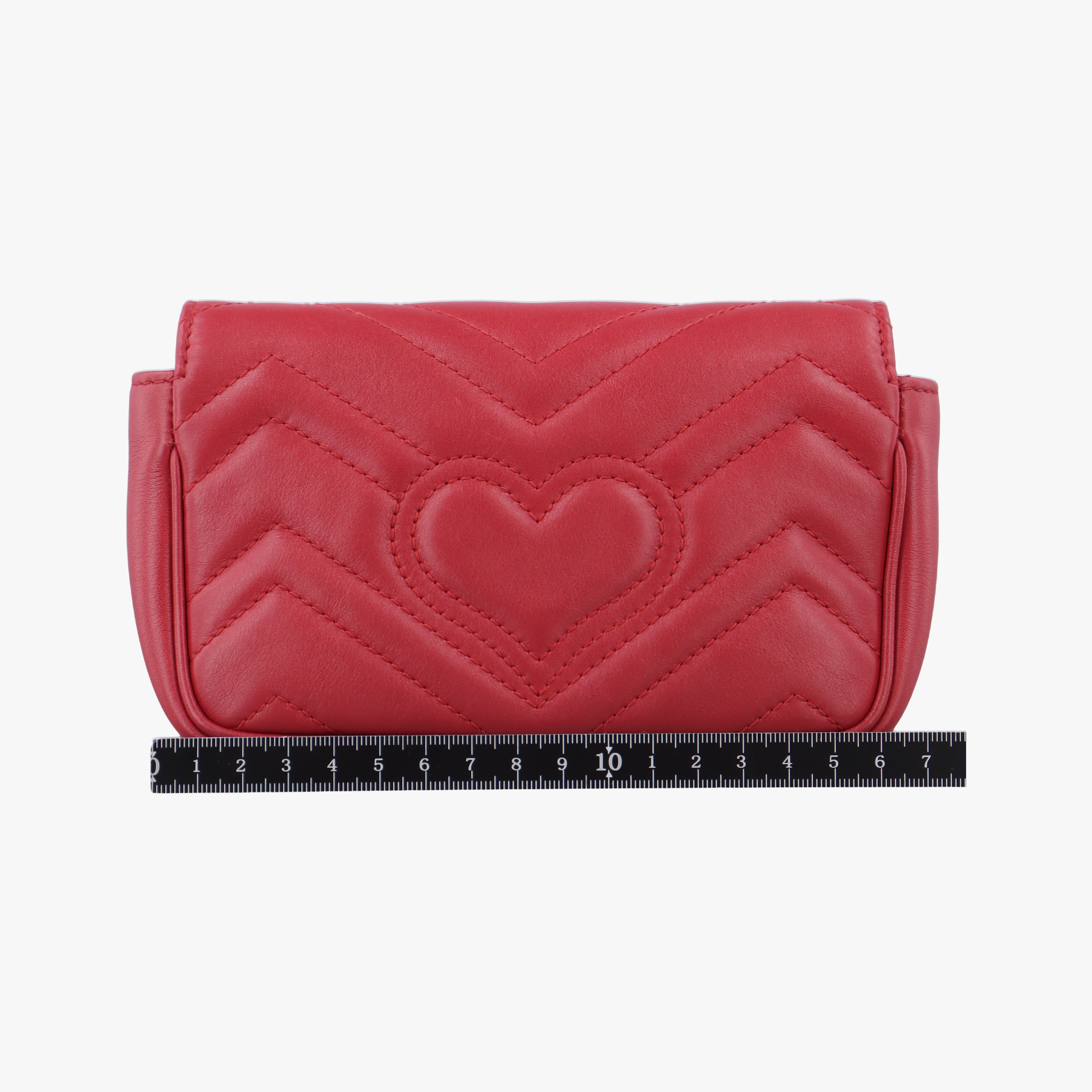 Pre-owned Gucci GG Marmont Red Leather 476433 shoulderbag | stylenewstar